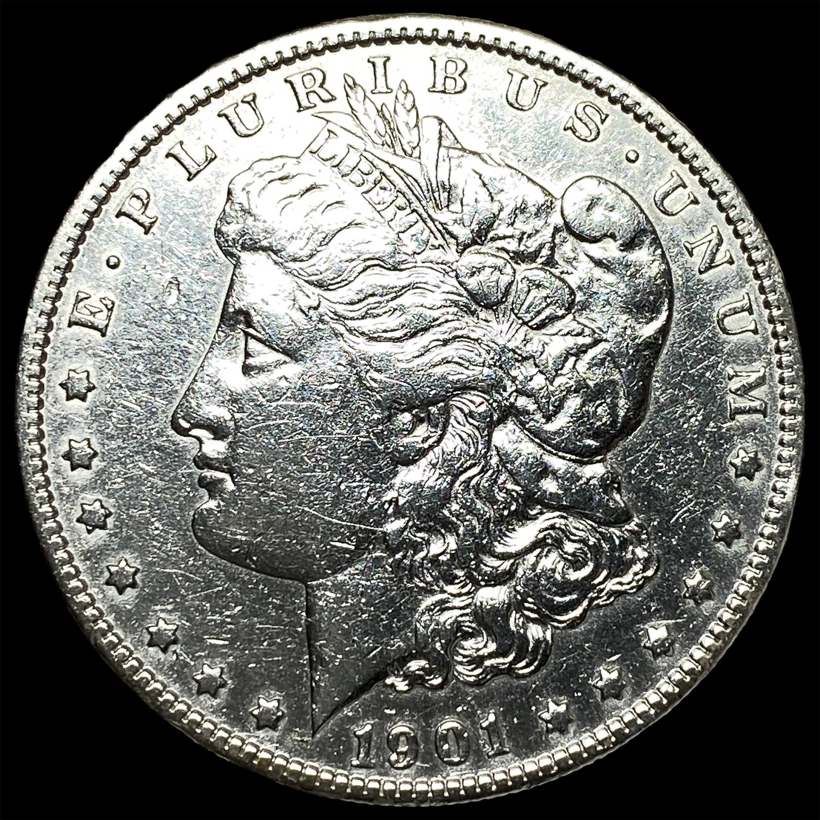 1901-S Silver Morgan Dollar CLOSELY UNCIRCULATED: 1901-S Silver Morgan Dollar CLOSELY UNCIRCULATED