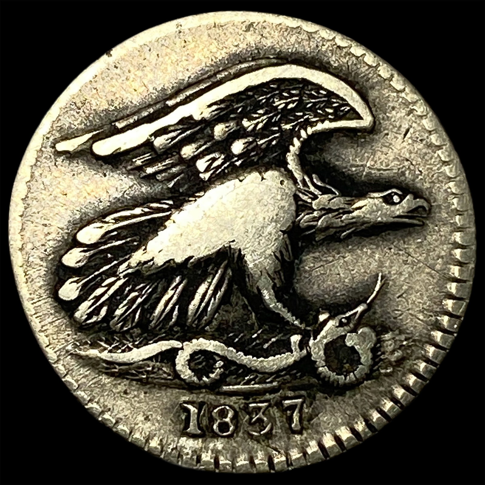 1837 Feuchtwanger One Cent Token LIGHTLY CIRCULATED: 1837 Feuchtwanger One Cent Token LIGHTLY CIRCULATED