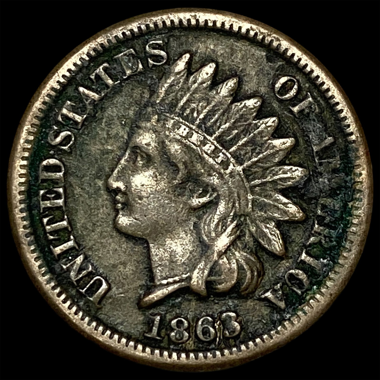 1863 Indian Head Cent NEARLY UNCIRCULATED: 1863 Indian Head Cent NEARLY UNCIRCULATED