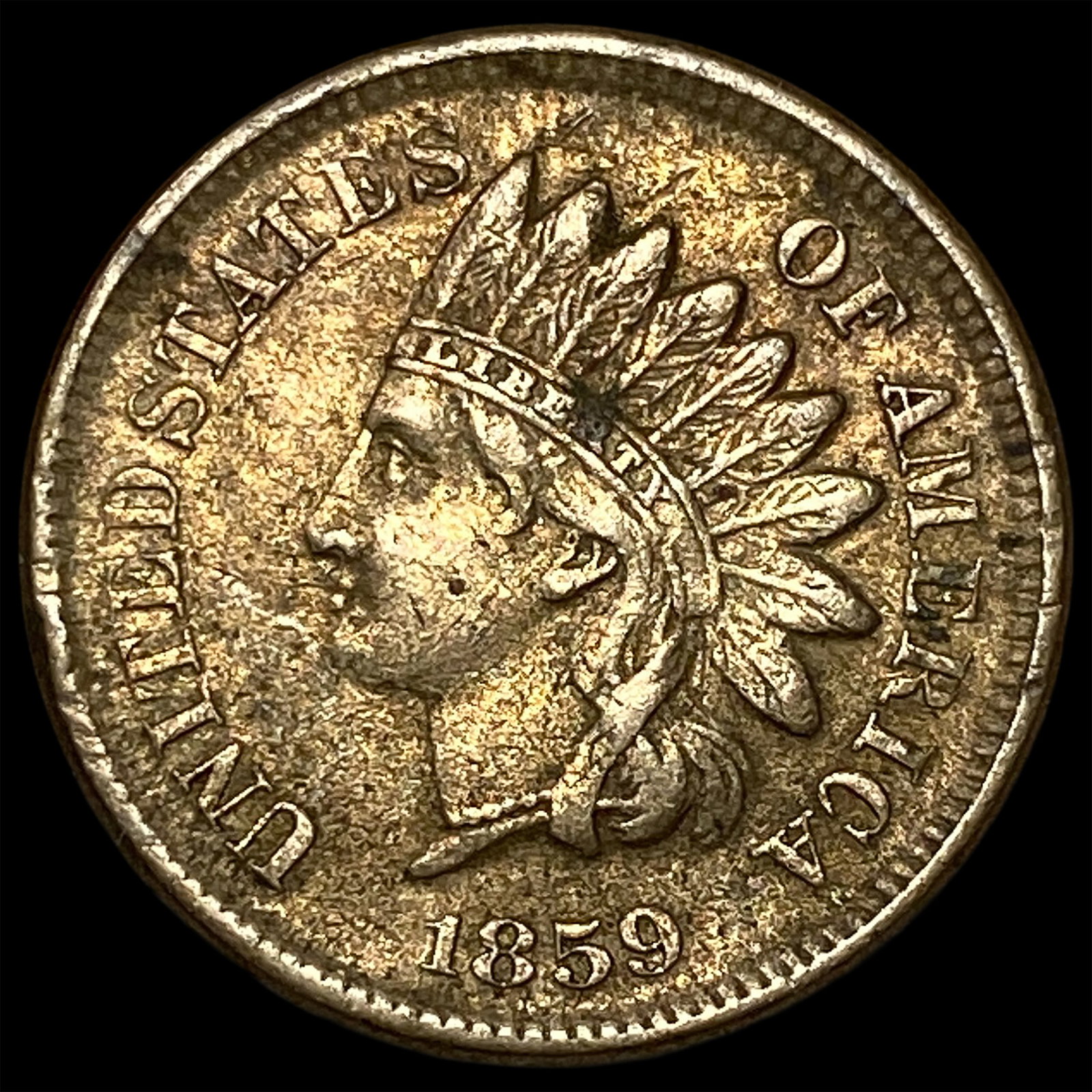 1859 Indian Head Cent CLOSELY UNCIRCULATED: 1859 Indian Head Cent CLOSELY UNCIRCULATED