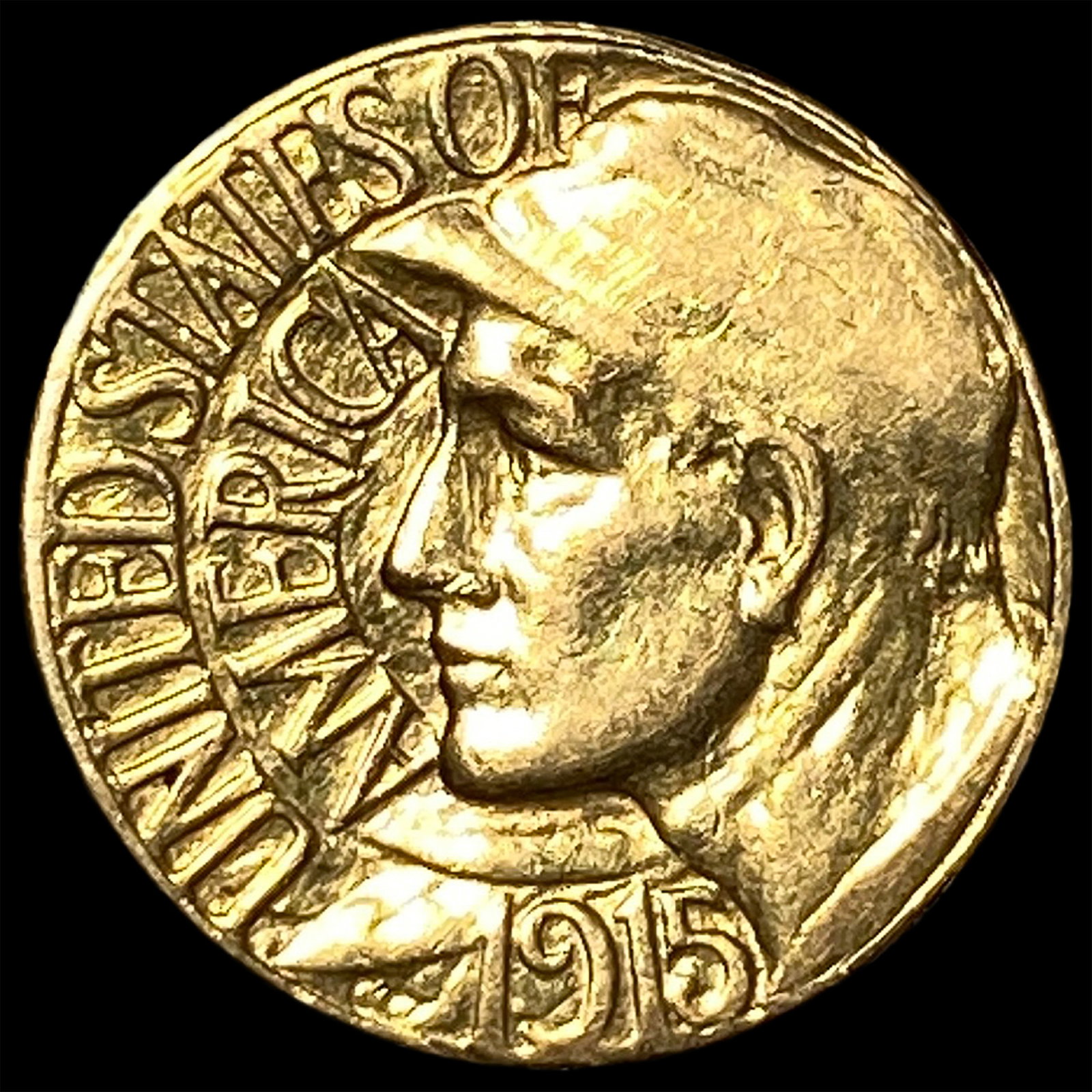 1915-S Gold $1 Panama-Pacific Exposition CHOICE BU: 1915-S Gold $1 Panama-Pacific Exposition CHOICE BU