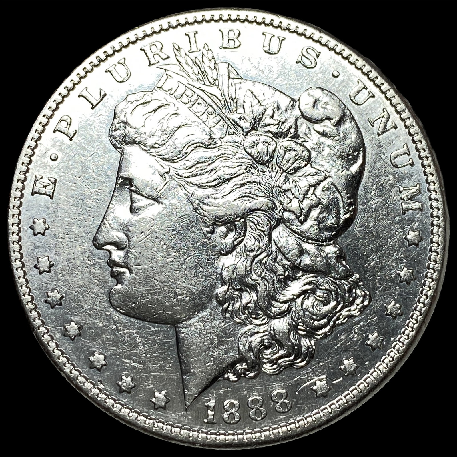 1888-S Silver Morgan Dollar CHOICE AU: 1888-S Silver Morgan Dollar CHOICE AU