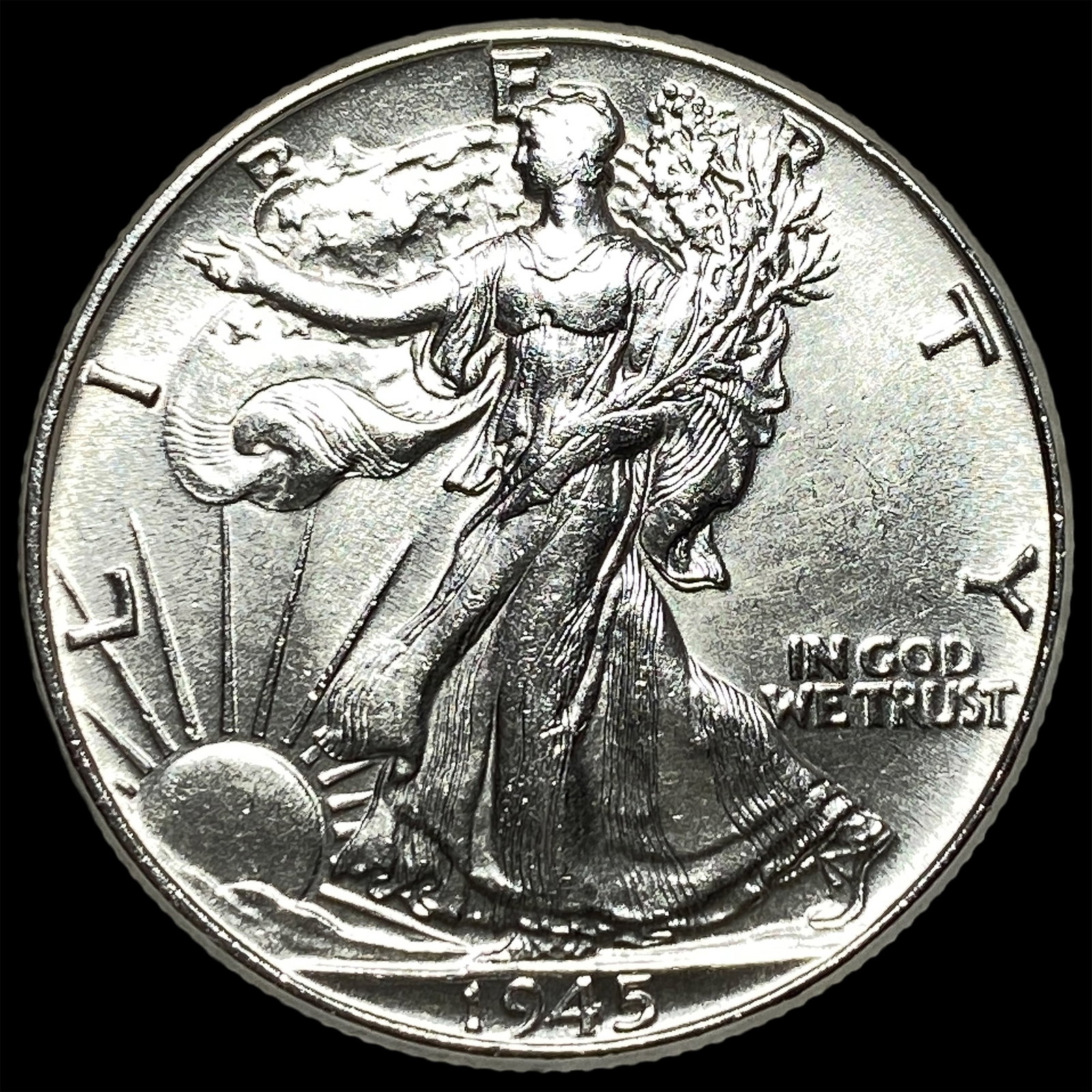 1945 Silver Walking Liberty Half Dollar UNCIRCULATED: 1945 Silver Walking Liberty Half Dollar UNCIRCULATED