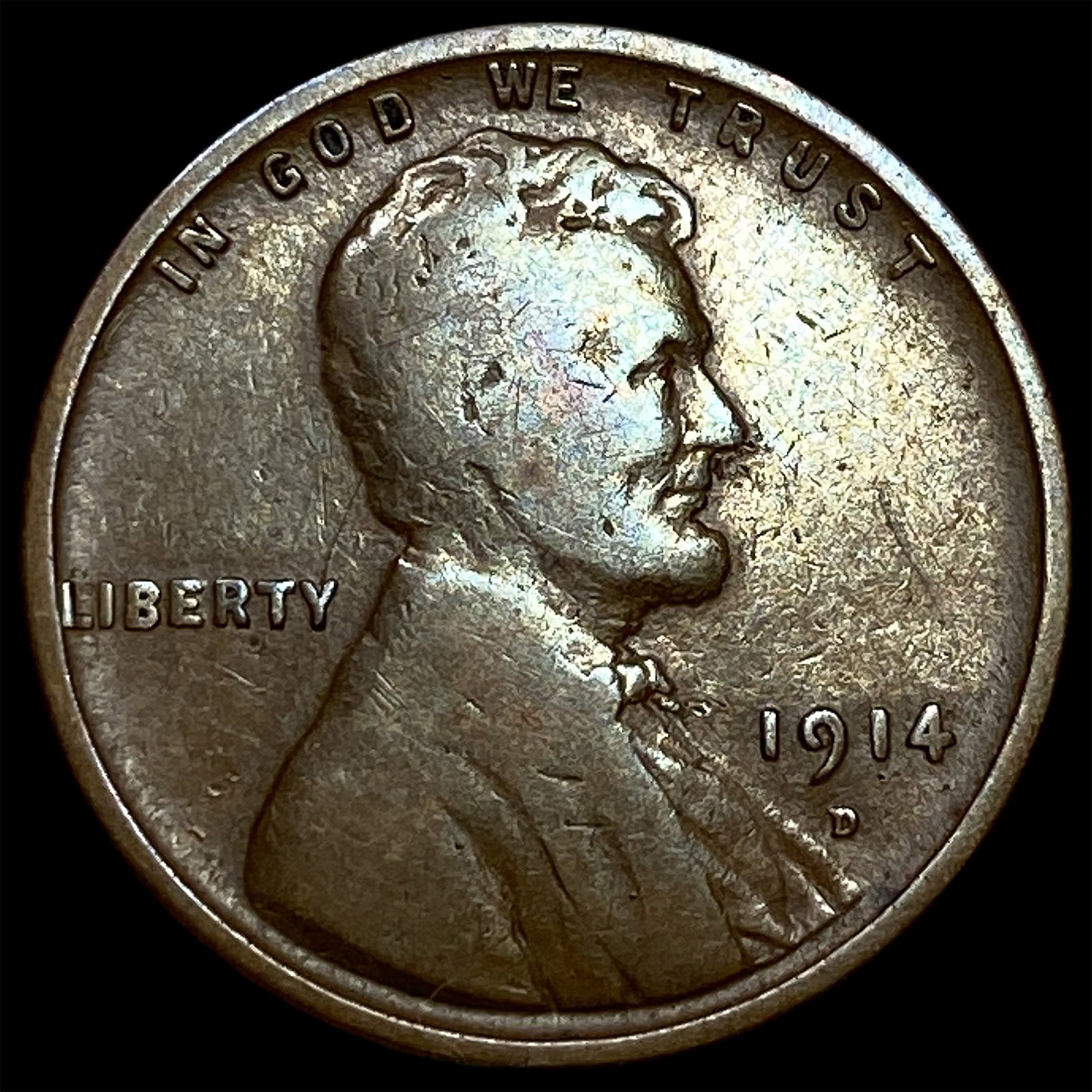 1914-D Lincoln Wheat Cent LIGHTLY CIRCULATED: 1914-D Lincoln Wheat Cent LIGHTLY CIRCULATED