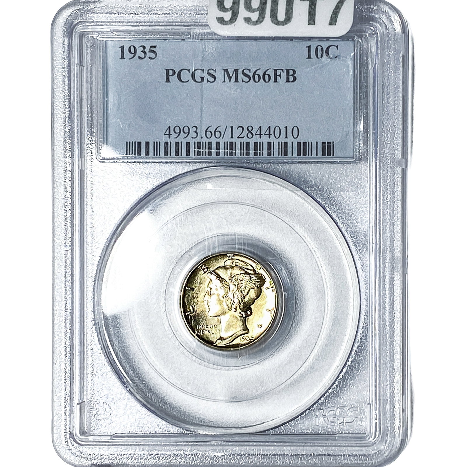 1935 Mercury Silver Dime PCGS MS66 FB: 1935 Mercury Silver Dime PCGS MS66 FB