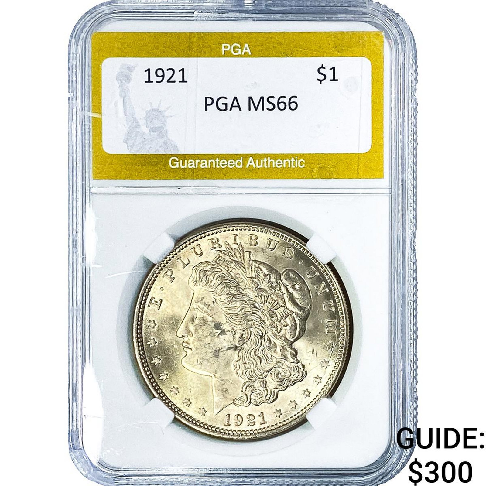 1921 Morgan Silver Dollar PGA MS64: 1921 Morgan Silver Dollar PGA MS64