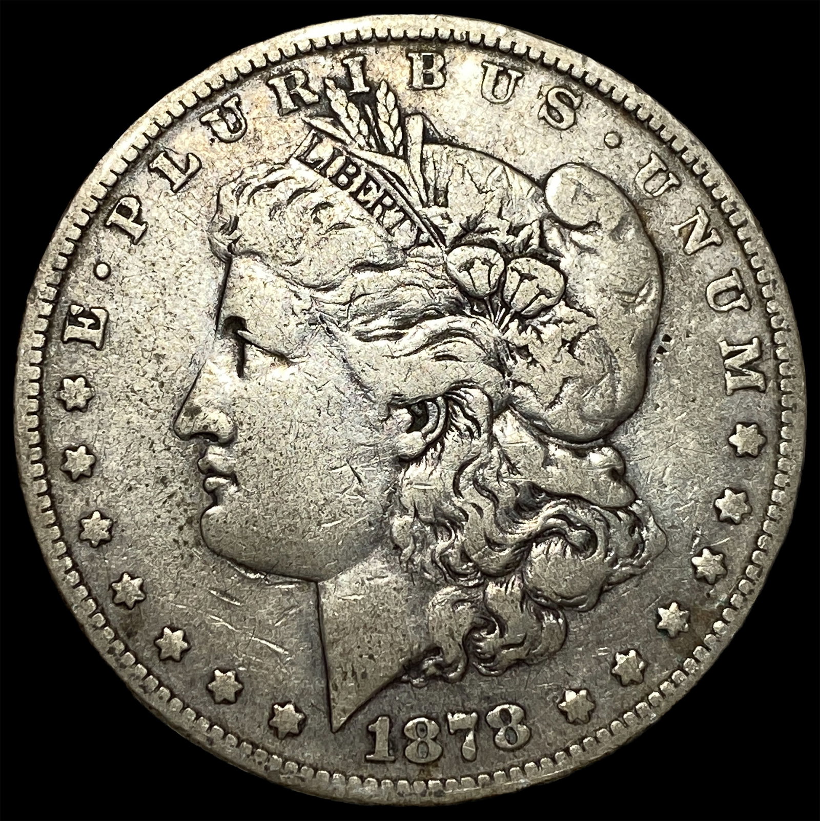 1878 Silver Morgan Dollar LIGHTLY CIRCULATED: 1878 Silver Morgan Dollar LIGHTLY CIRCULATED
