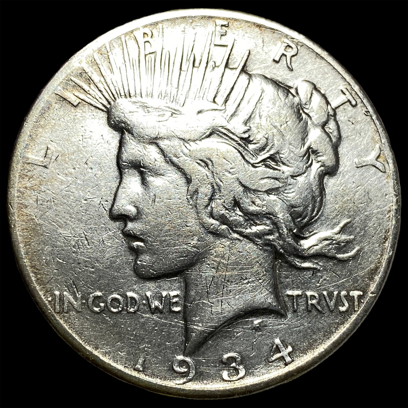 1934 Peace Silver Dollar CHOICE BU: 1934 Peace Silver Dollar CHOICE BU