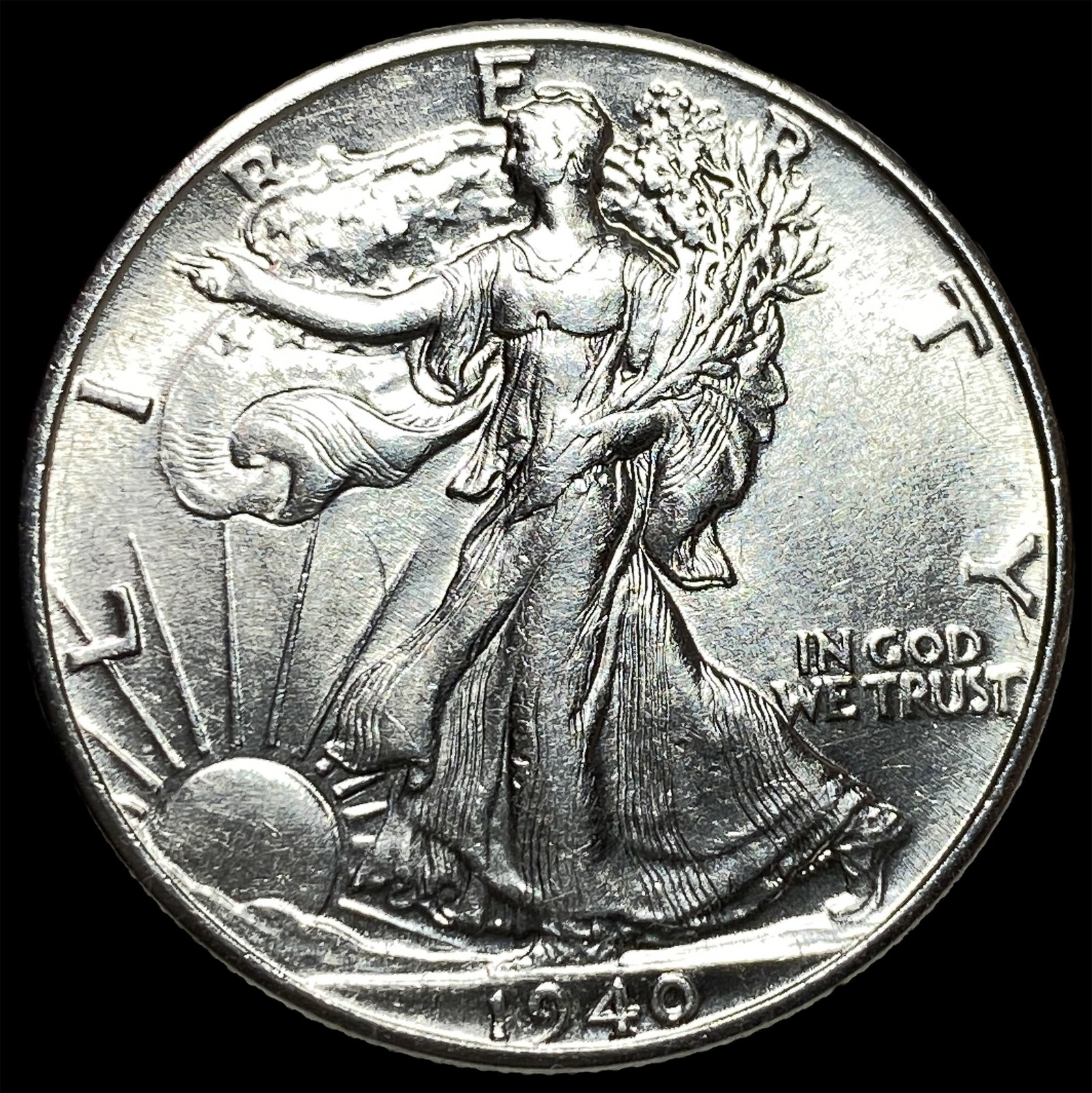 1940 Silver Walking Liberty Half Dollar UNCIRCULATED: 1940 Silver Walking Liberty Half Dollar UNCIRCULATED