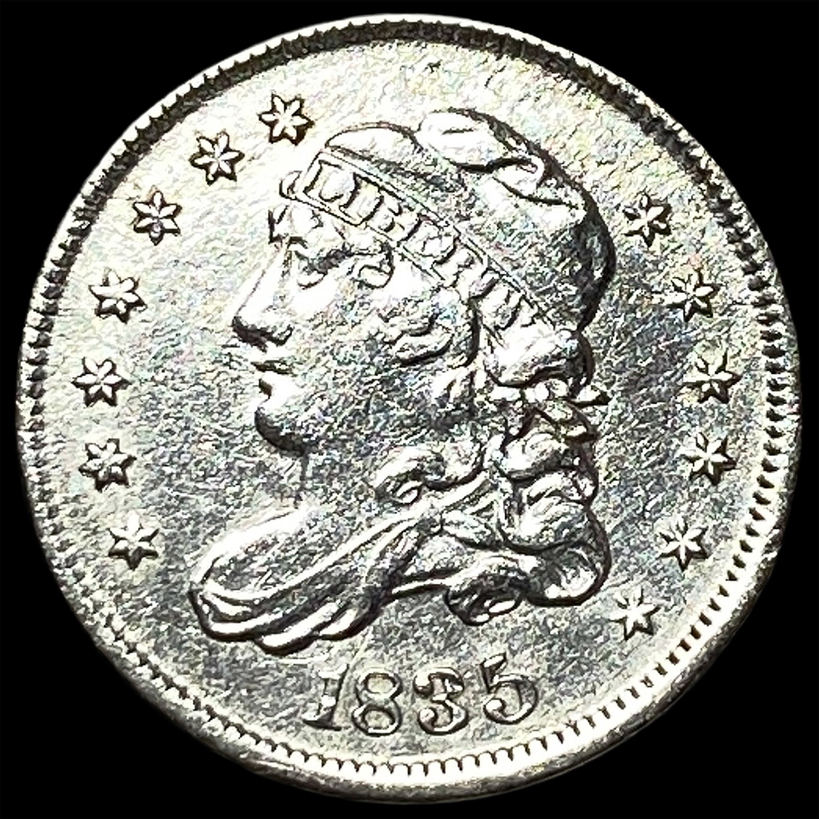 1835 Capped Bust Half Dime CHOICE BU: 1835 Capped Bust Half Dime CHOICE BU
