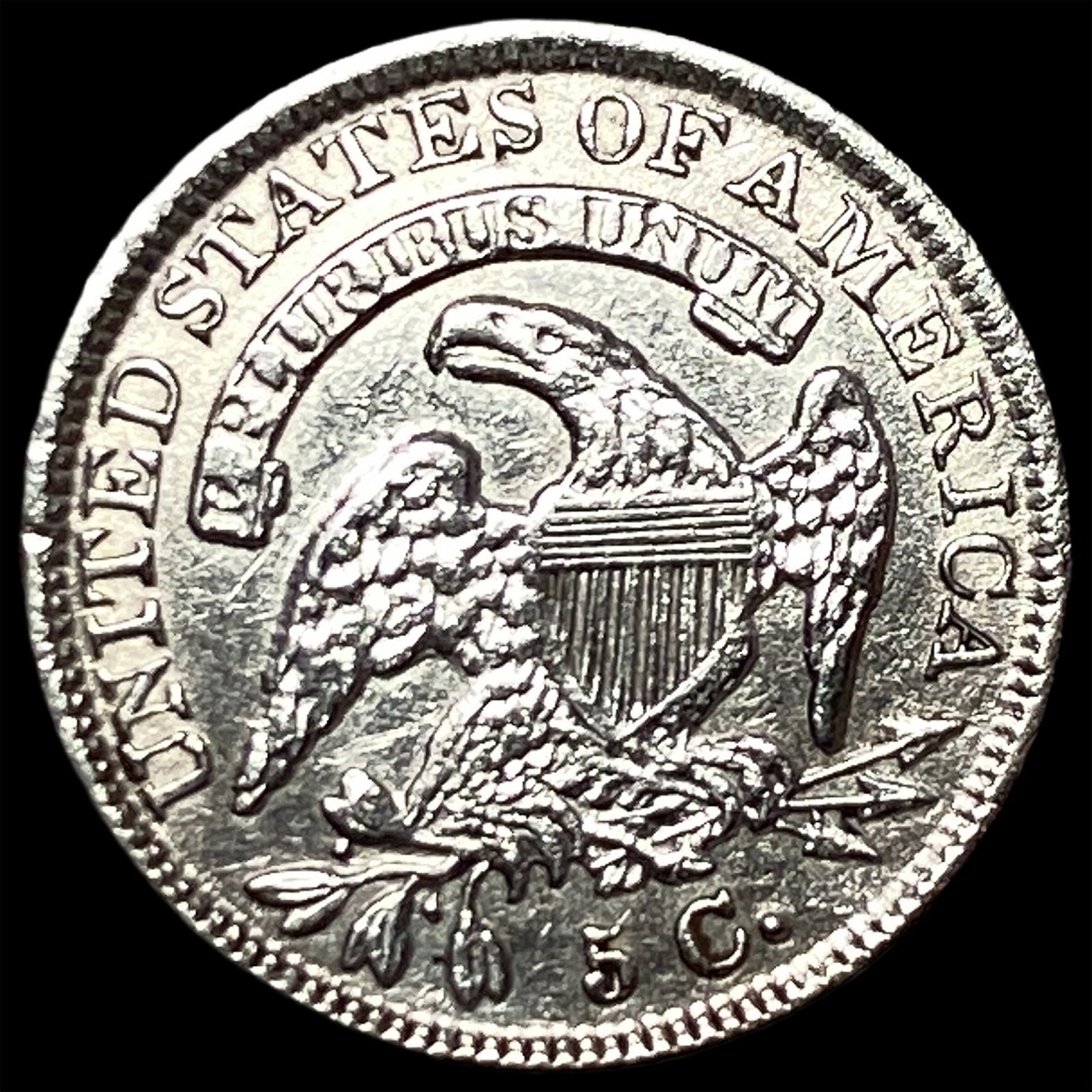 1835 Capped Bust Half Dime CHOICE BU - 2