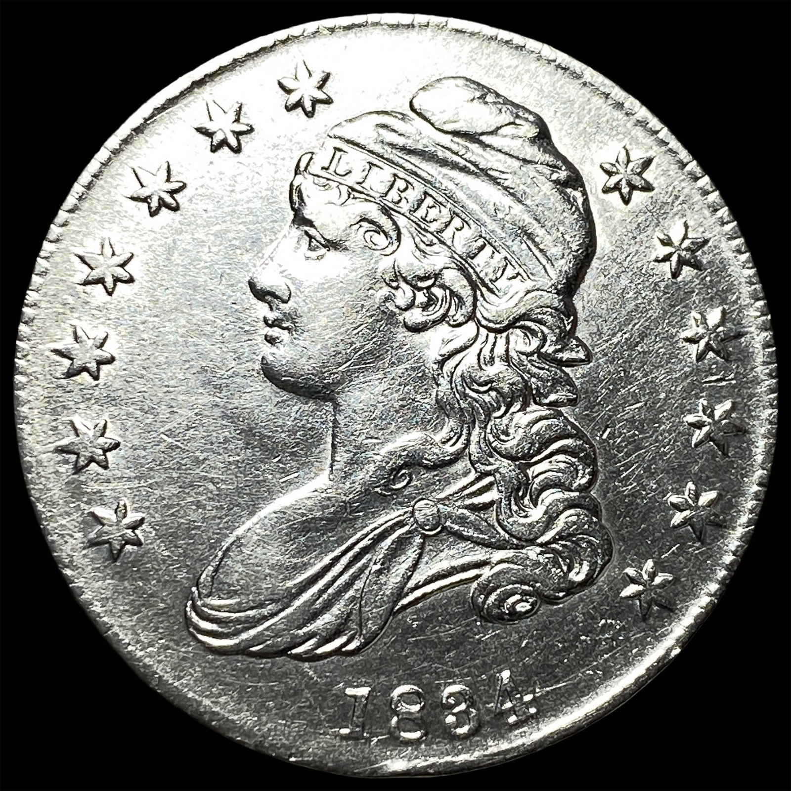 1834 Capped Bust Half Dollar UNCIRCULATED: 1834 Capped Bust Half Dollar UNCIRCULATED