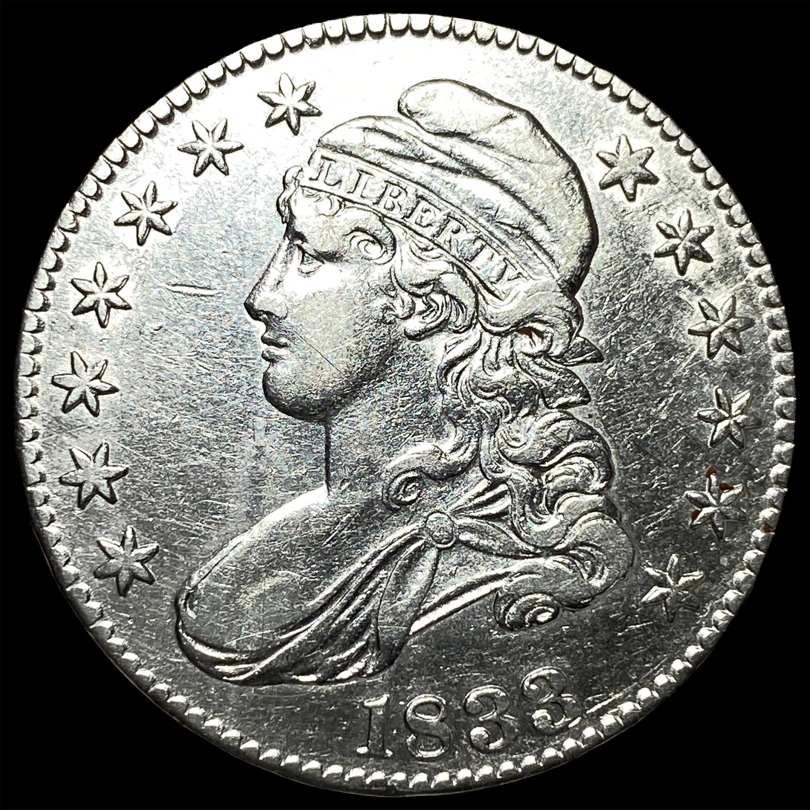 1833 Capped Bust Half Dollar UNCIRCULATED: 1833 Capped Bust Half Dollar UNCIRCULATED