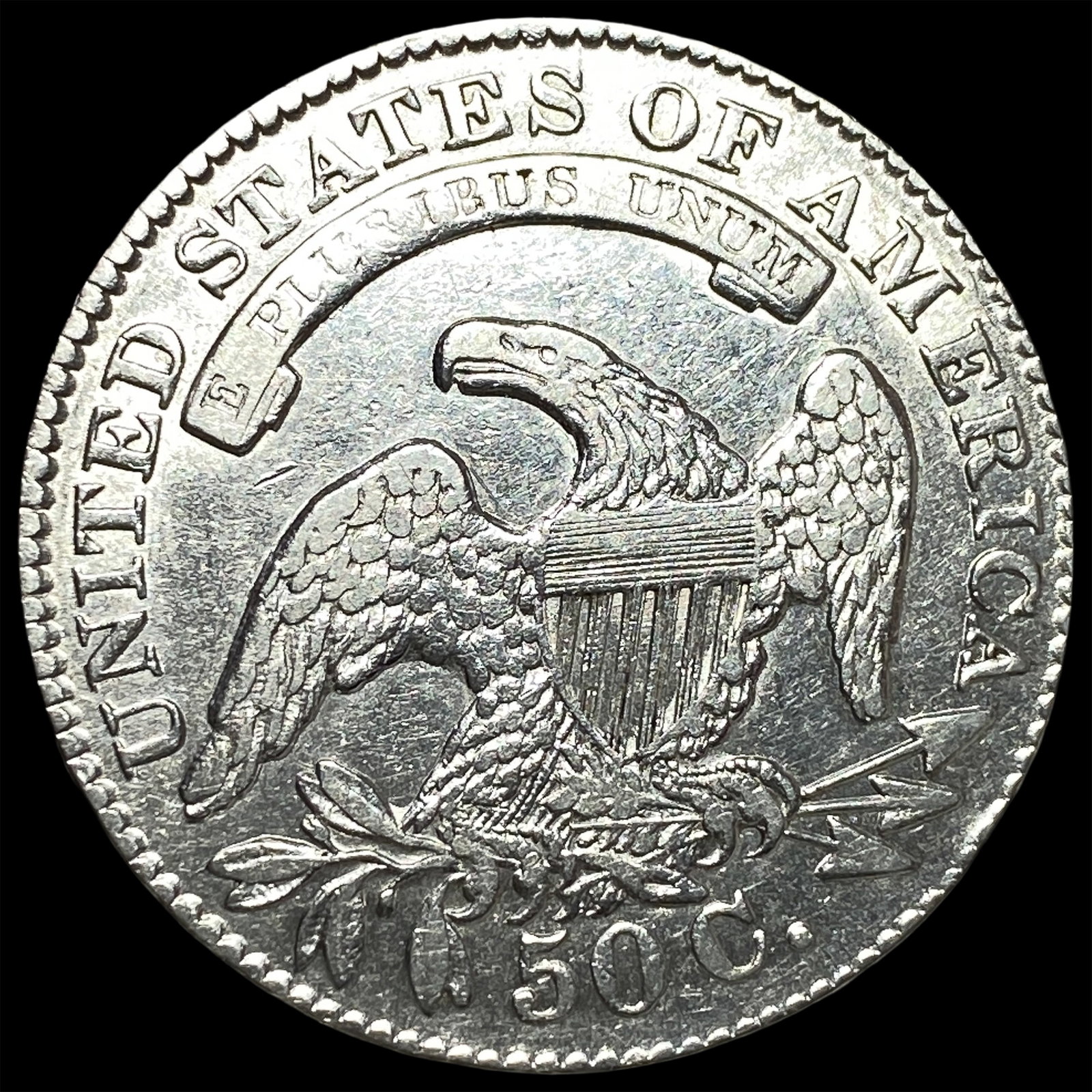 1833 Capped Bust Half Dollar UNCIRCULATED - 2
