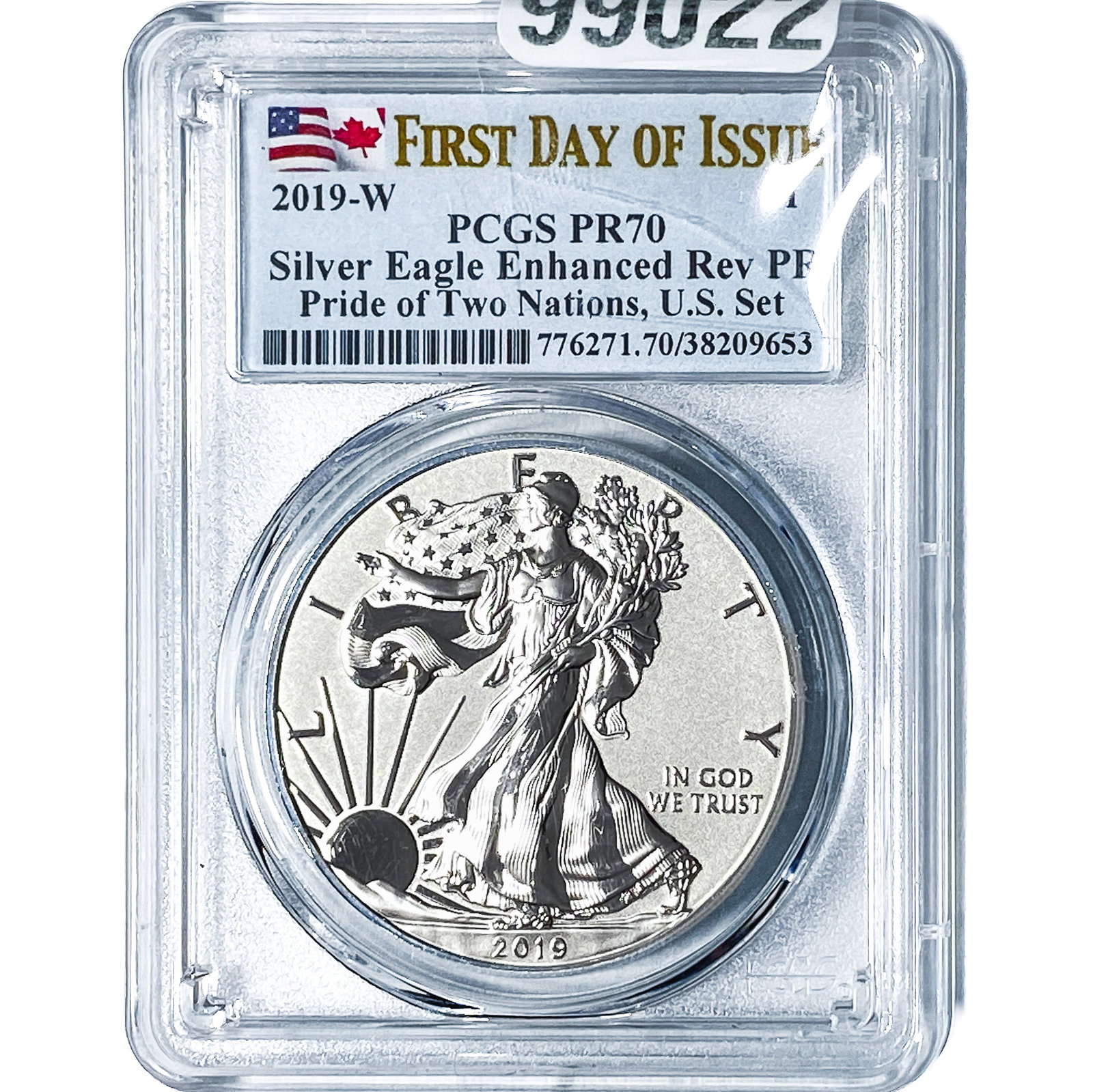 2019-W Silver Eagle NGC PR70 Enhanced Rev. PR: 2019-W Silver Eagle NGC PR70 Enhanced Rev. PR