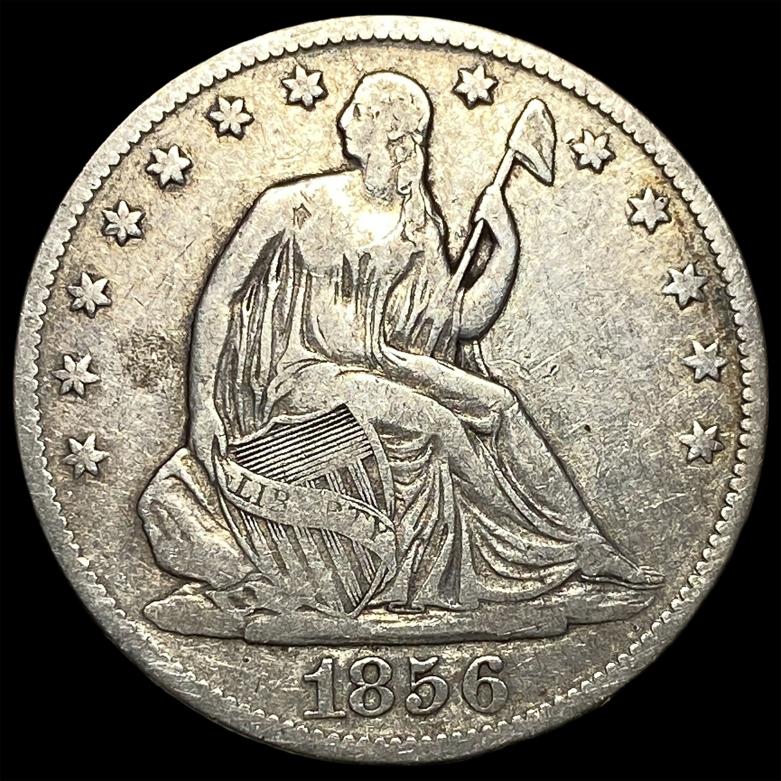 1856-O Silver Half Dollar NEARLY UNCIRCULATED: 1856-O Silver Half Dollar NEARLY UNCIRCULATED