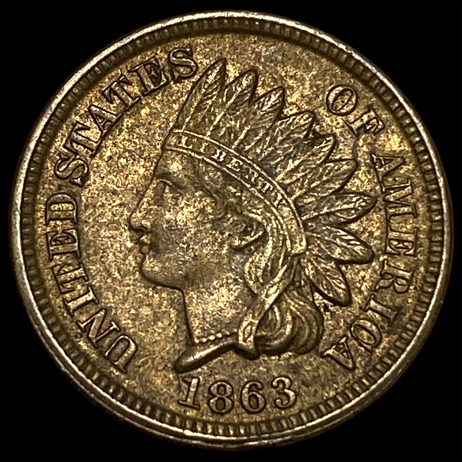 1863 Copper-Nickel Indian Head Cent UNCIRCULATED: 1863 Copper-Nickel Indian Head Cent UNCIRCULATED