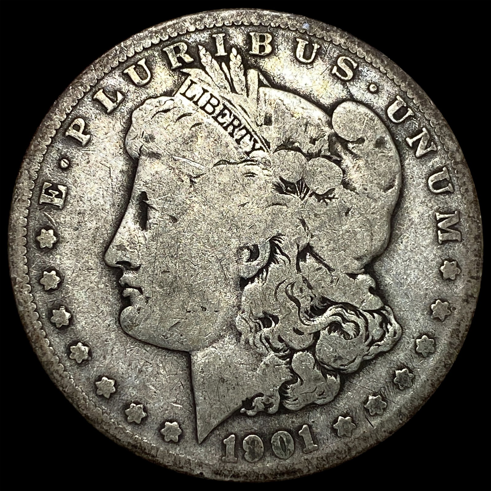 1901-S Silver Morgan Dollar NICELY CIRCULATED: 1901-S Silver Morgan Dollar NICELY CIRCULATED