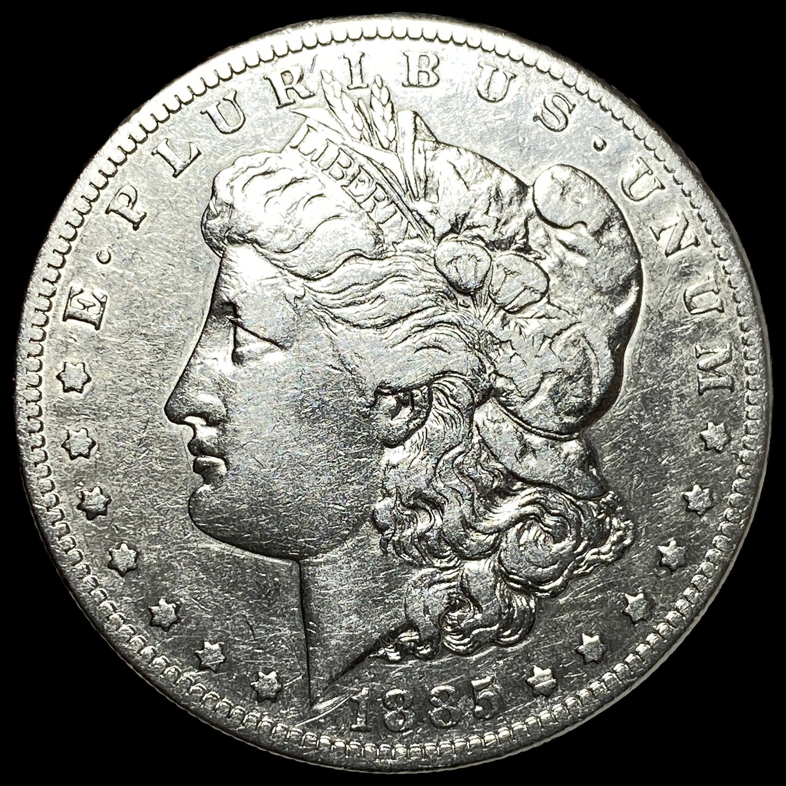 1885-S Silver Morgan Dollar CLOSELY UNCIRCULATED: 1885-S Silver Morgan Dollar CLOSELY UNCIRCULATED