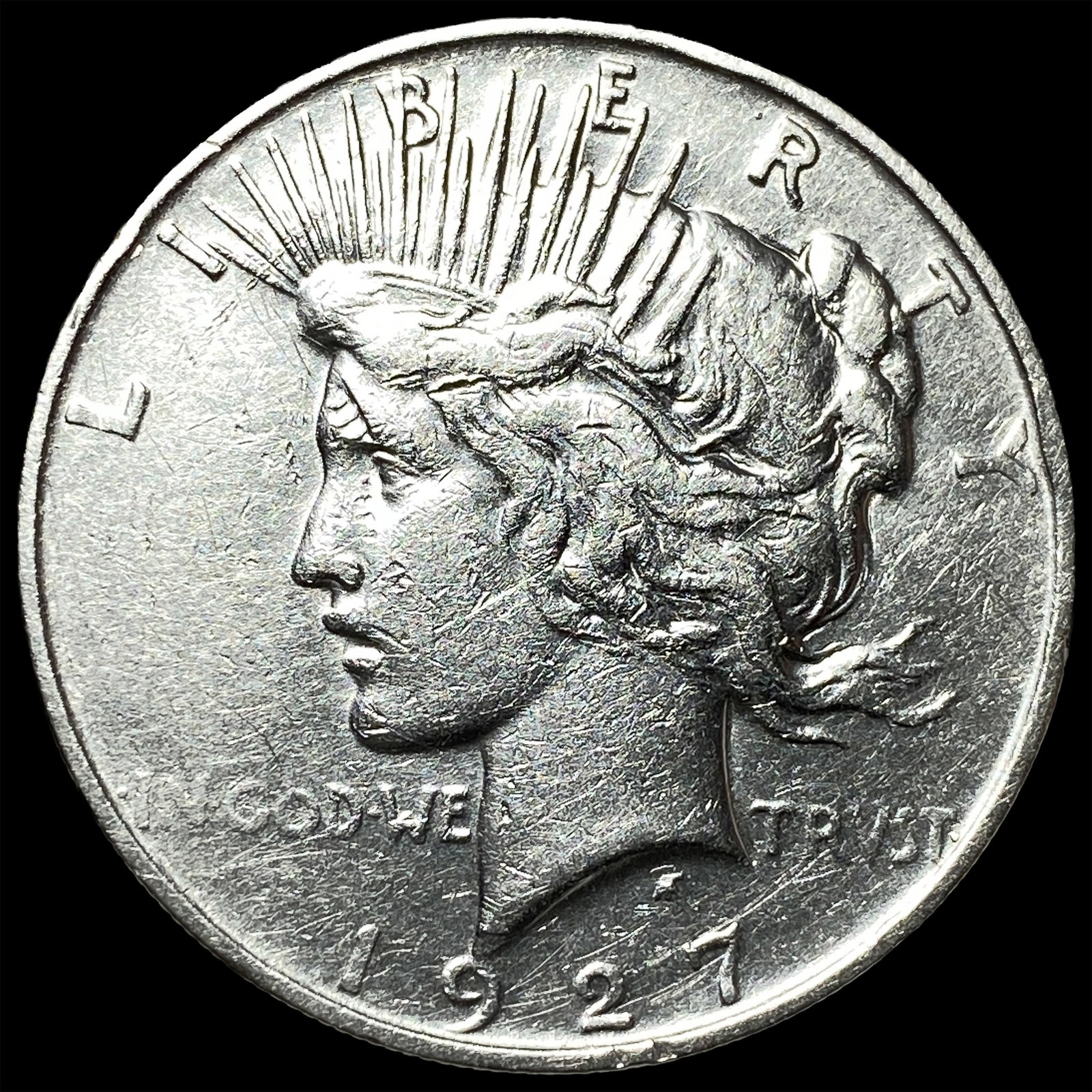 1927 Peace Silver Dollar CLOSELY UNCIRCULATED: 1927 Peace Silver Dollar CLOSELY UNCIRCULATED