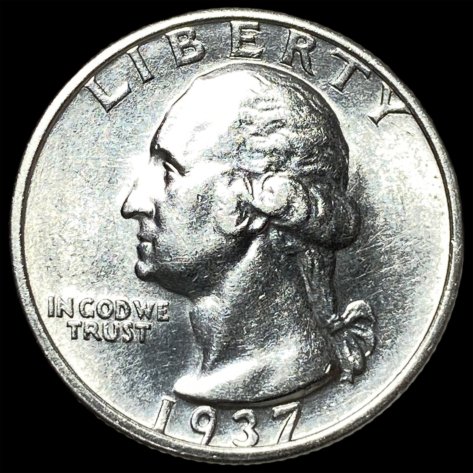 1937-S Silver Washington Quarter UNCIRCULATED (1 of 2)