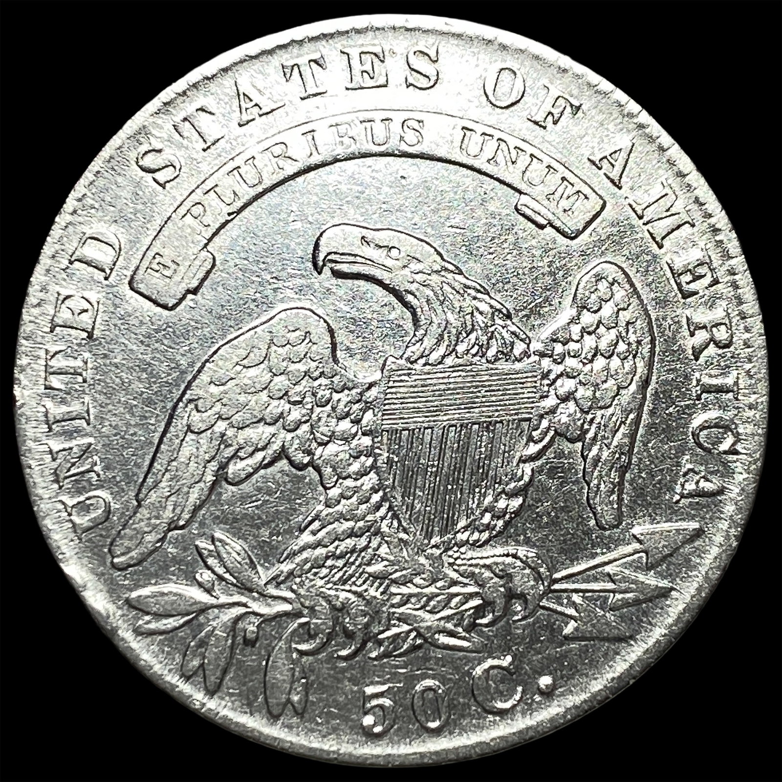 1835 Capped Bust Half Dollar CLOSELY UNCIRCULATED - 2