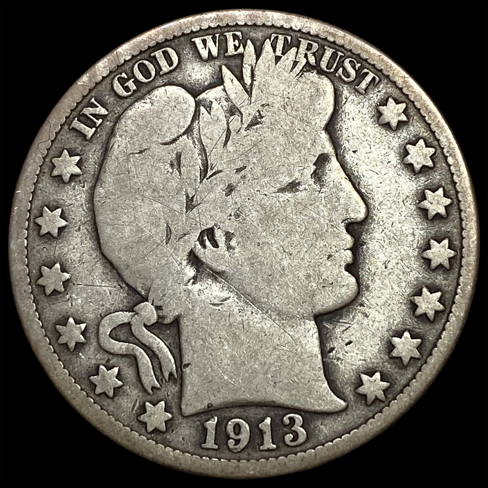 1913 Barber Half Dollar LIGHTLY CIRCULATED (1 of 2)