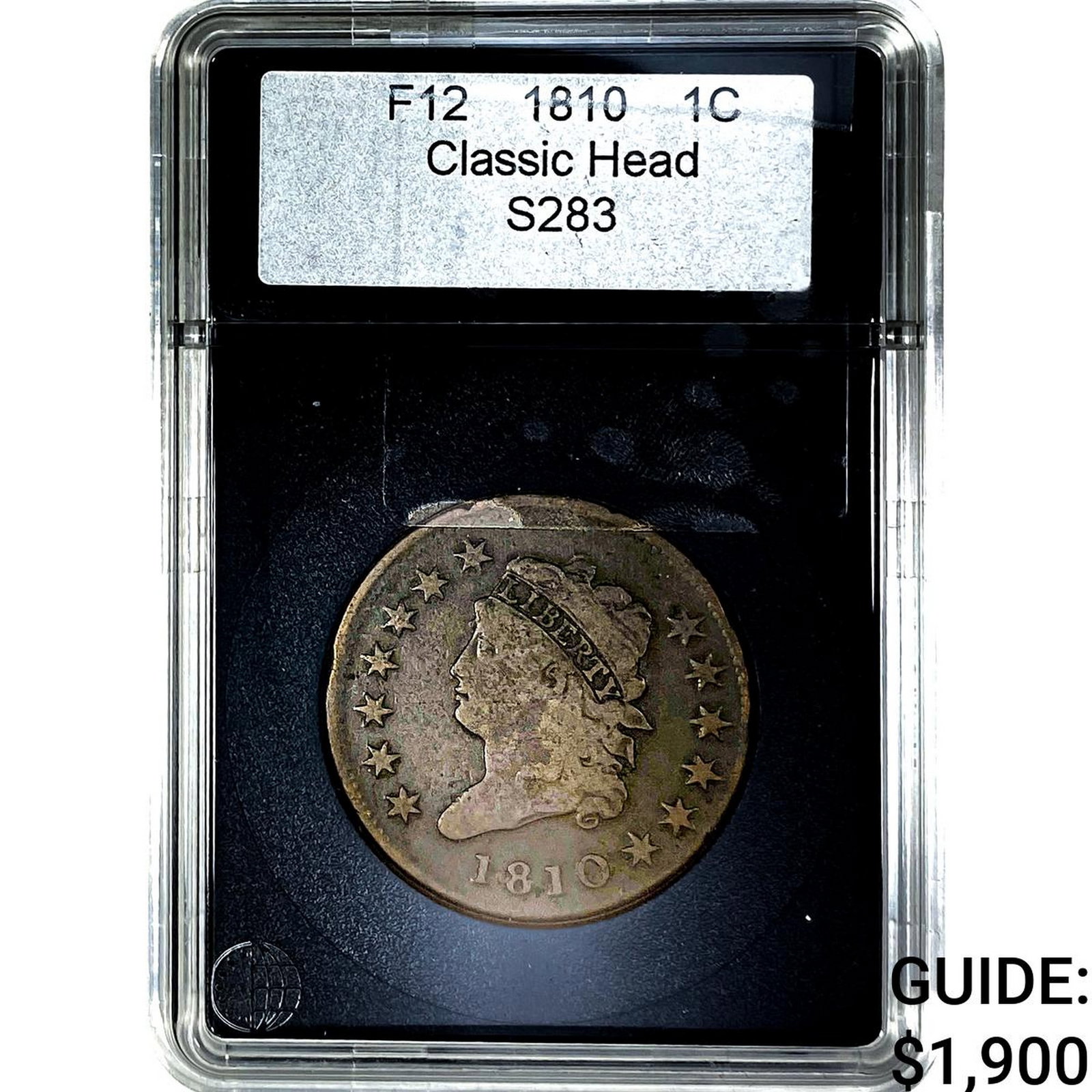 1810 Classic Head Large Cent F12: 1810 Classic Head Large Cent F12