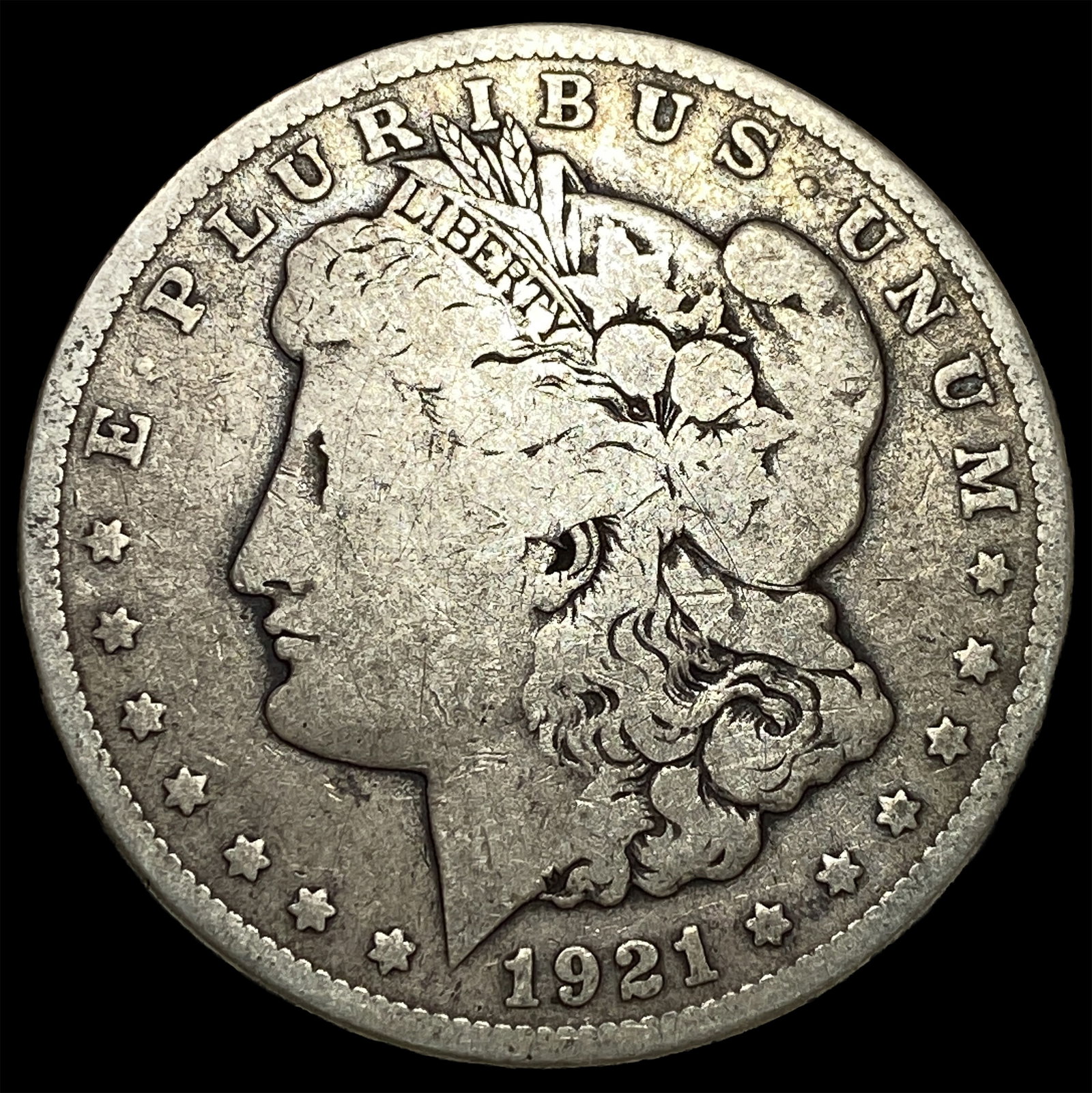 1921-S Silver Morgan Dollar NICELY CIRCULATED: 1921-S Silver Morgan Dollar NICELY CIRCULATED
