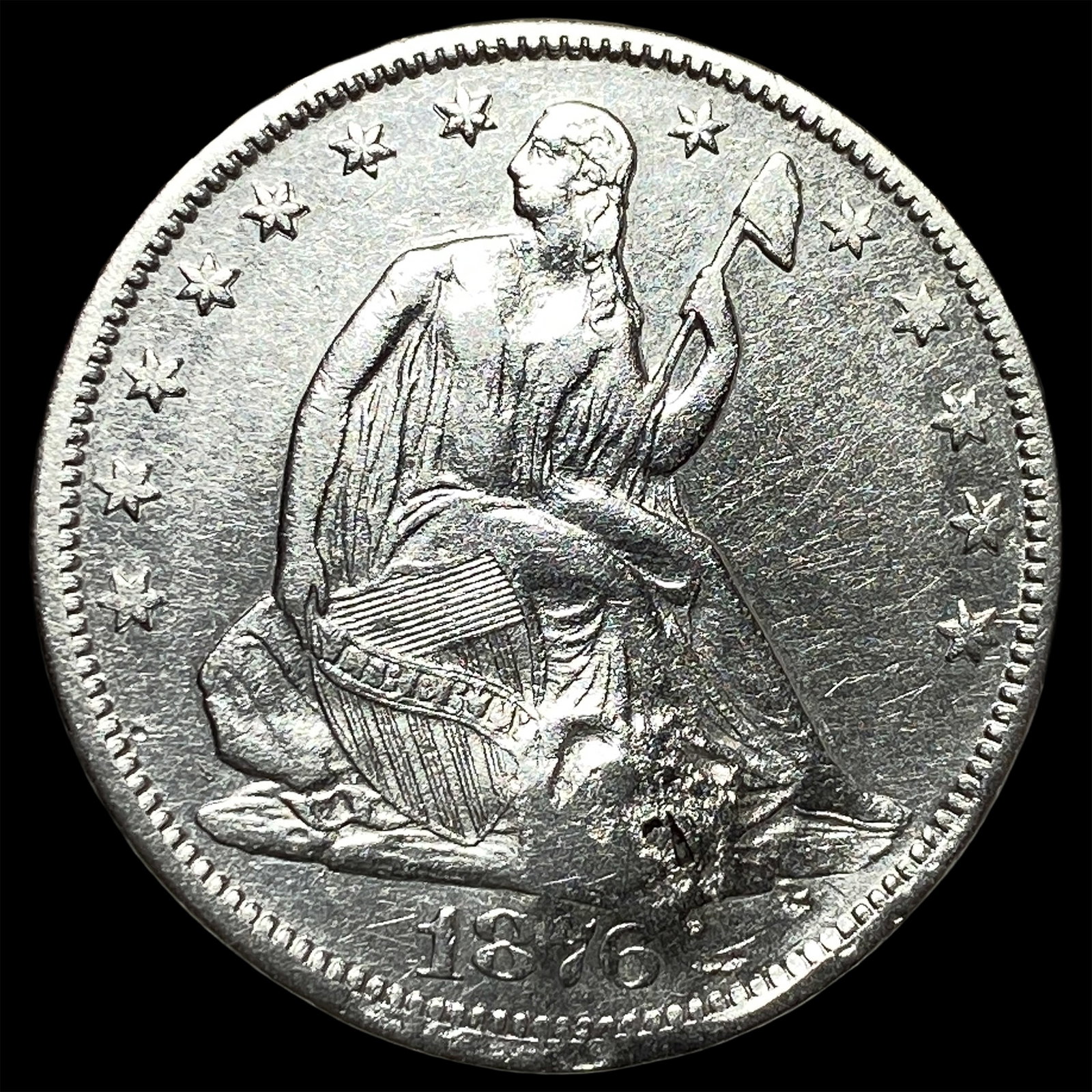 1876-CC Silver Half Dollar HIGH GRADE: 1876-CC Silver Half Dollar HIGH GRADE