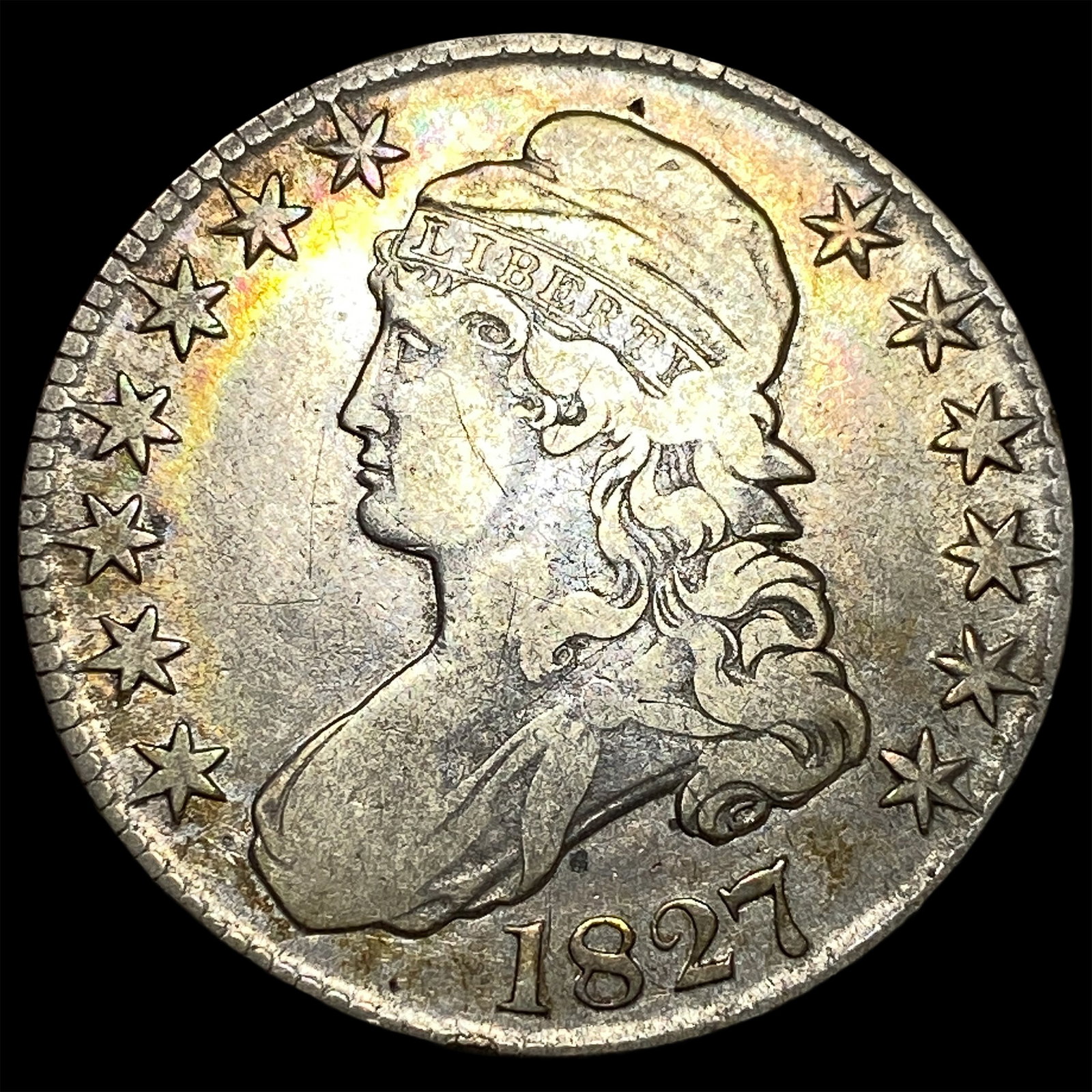 1827 Capped Bust Half Dollar CLOSELY UNCIRCULATED (1 of 2)