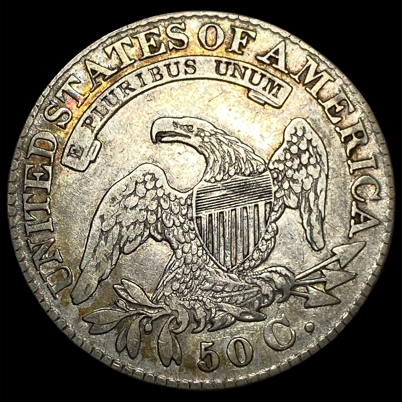 1827 Capped Bust Half Dollar CLOSELY UNCIRCULATED - 2