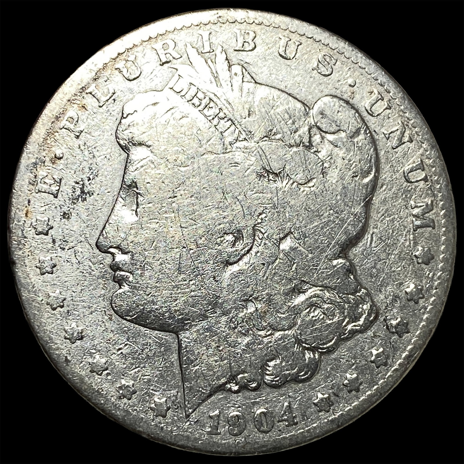1904-S Silver Morgan Dollar LIGHTLY CIRCULATED: 1904-S Silver Morgan Dollar LIGHTLY CIRCULATED