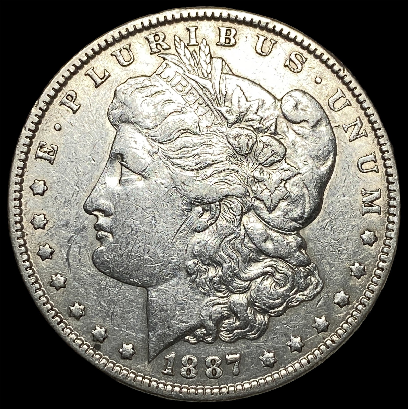 1887-S Silver Morgan Dollar CLOSELY UNCIRCULATED: 1887-S Silver Morgan Dollar CLOSELY UNCIRCULATED