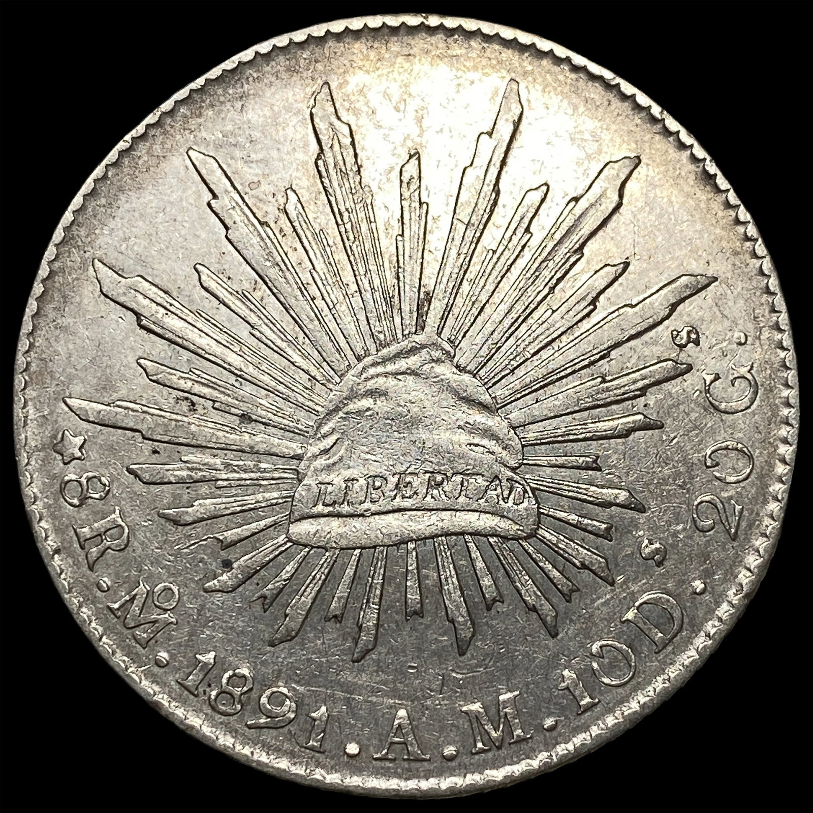 1891-Mo AM Mexico Silver 8 Reales CLOSELY UNCIRCULATED (1 of 2)