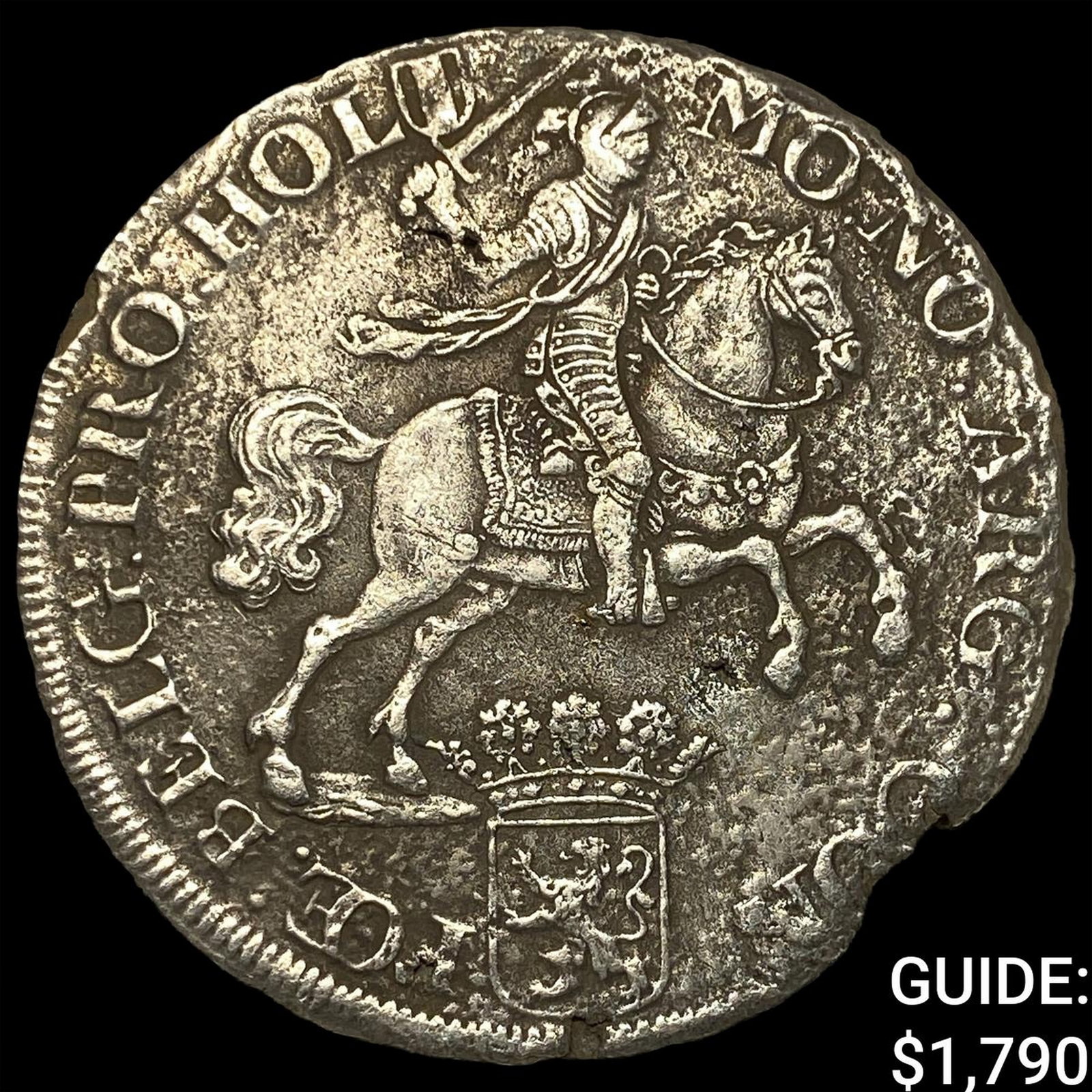 1692 Netherlands Holland Silver Ducaton- Rider (1 of 2)