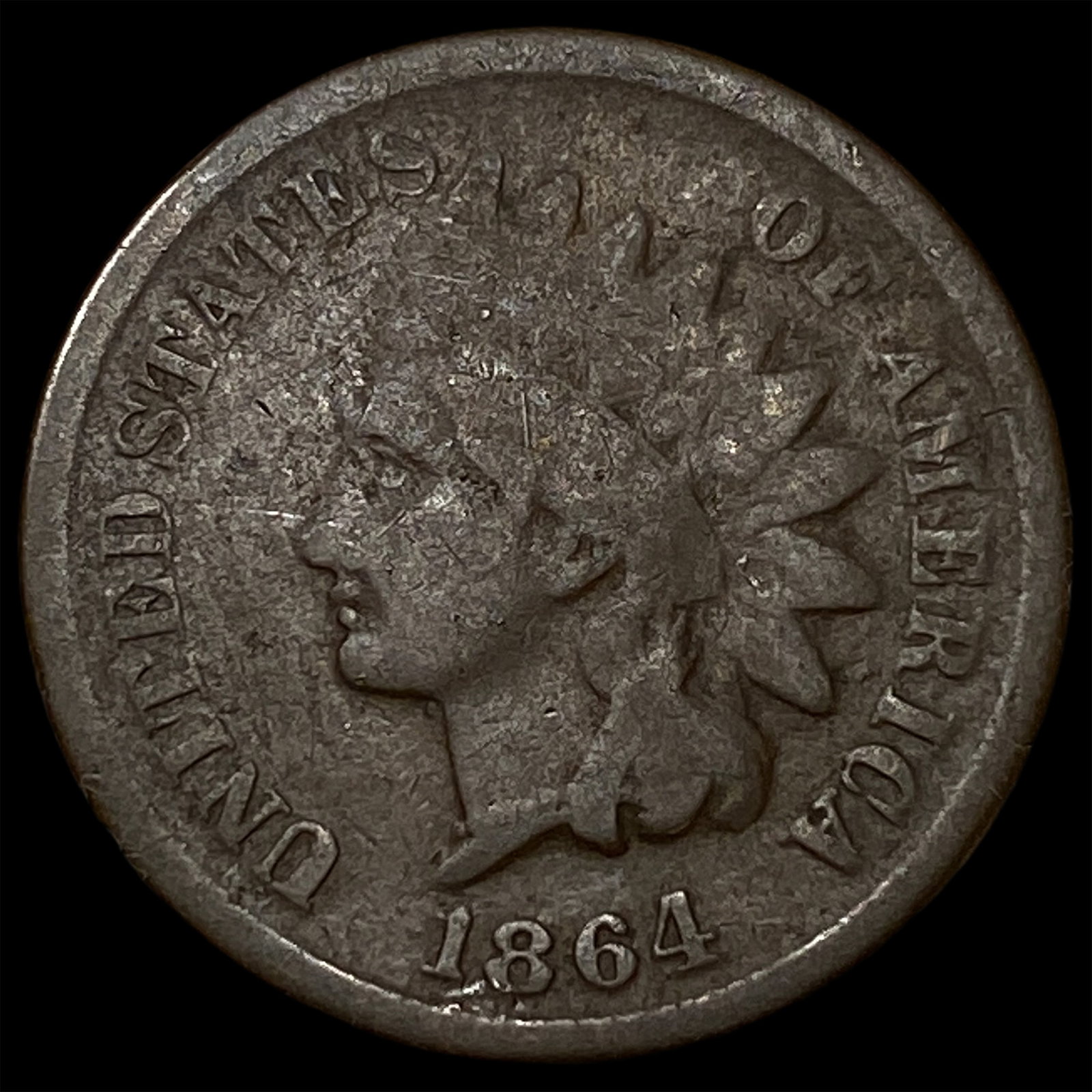 1864 Bronze Indian Head Cent LIGHTLY CIRCULATED: 1864 Bronze Indian Head Cent LIGHTLY CIRCULATED