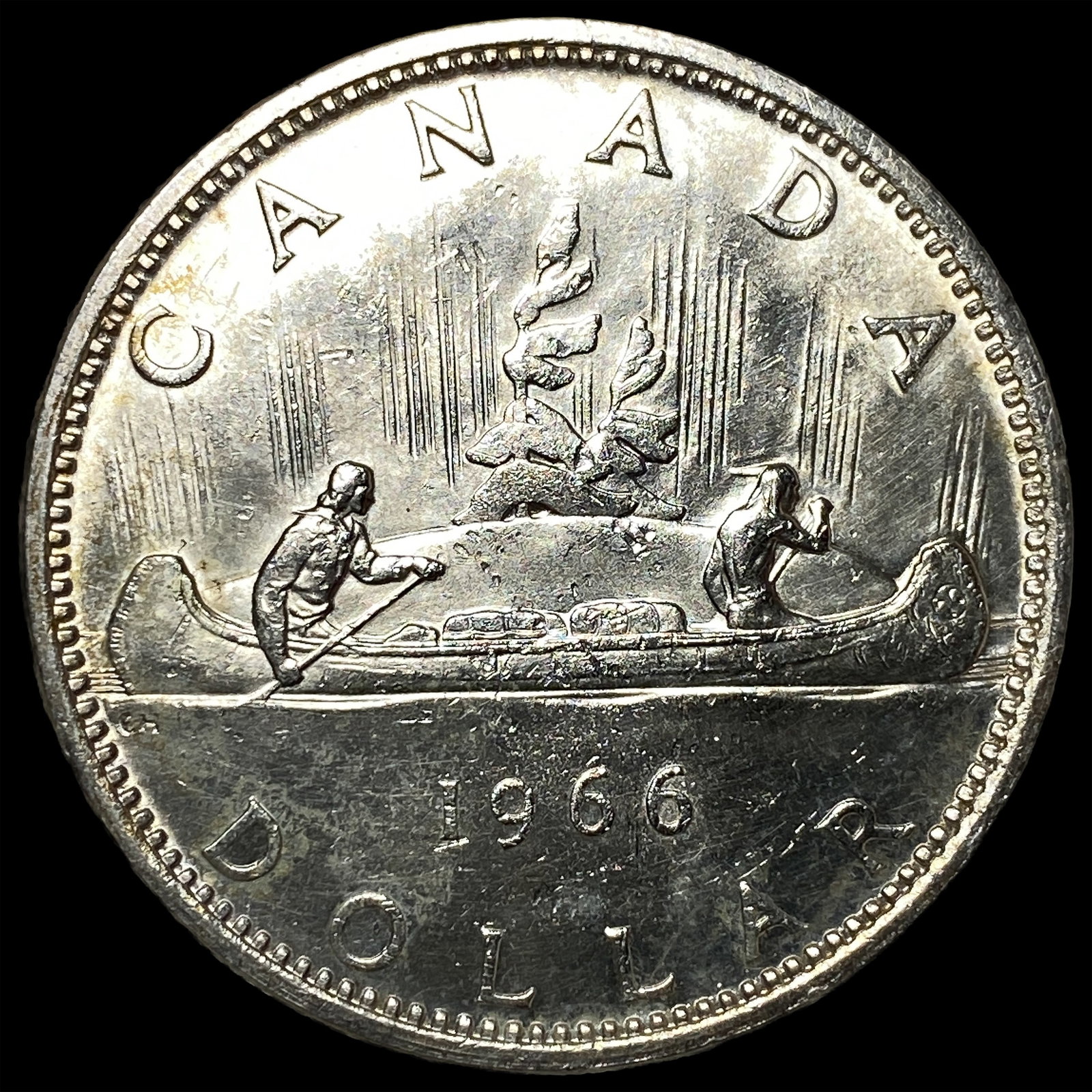 1966 Canada Silver Dollar UNCIRCULATED - 2