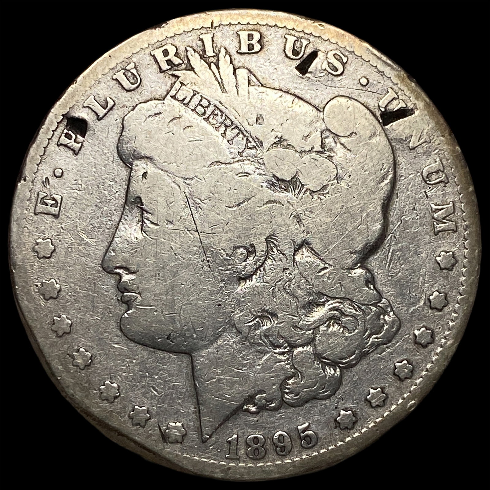 1895-S Silver Morgan Dollar NICELY CIRCULATED: 1895-S Silver Morgan Dollar NICELY CIRCULATED