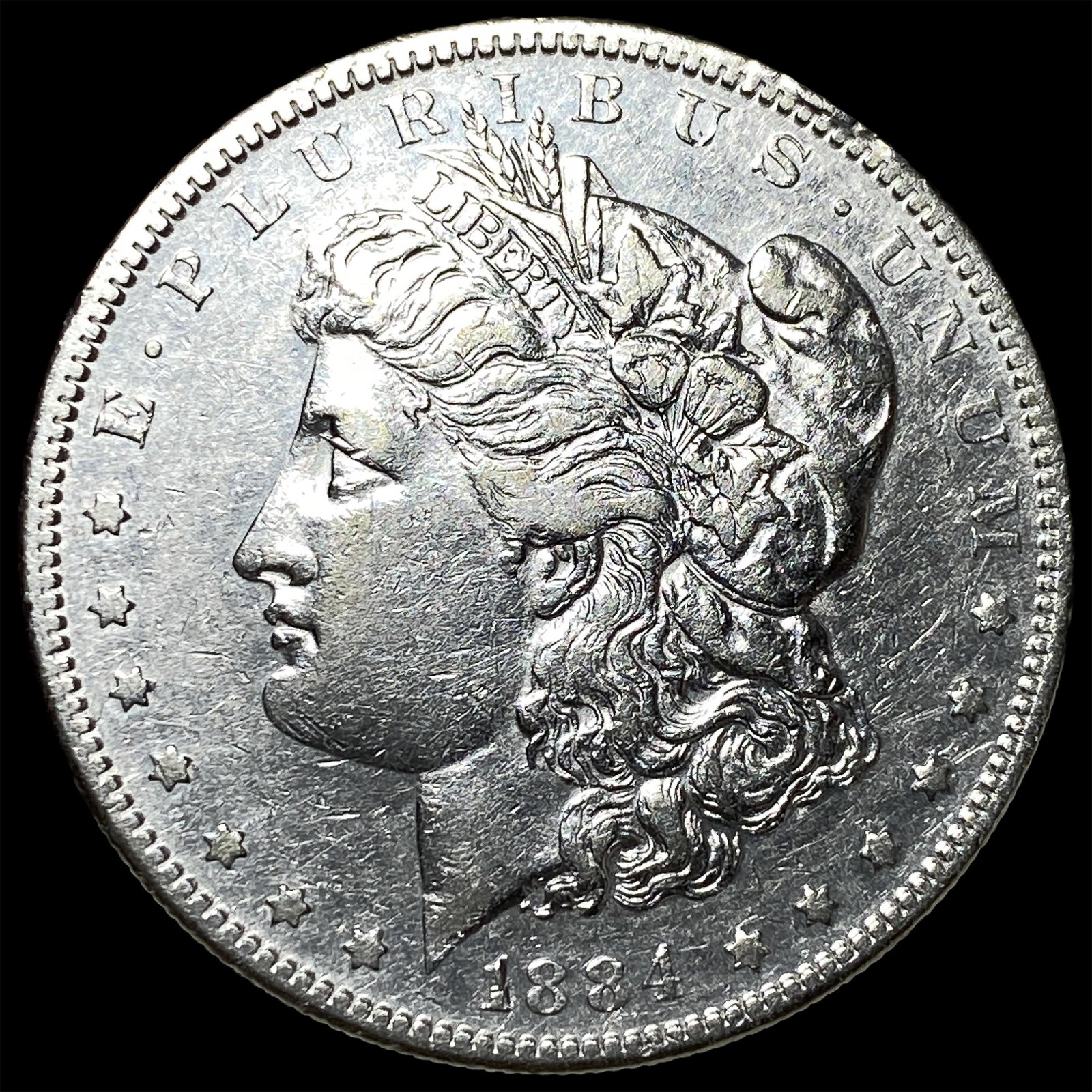 1884-S Silver Morgan Dollar CLOSELY UNCIRCULATED: 1884-S Silver Morgan Dollar CLOSELY UNCIRCULATED