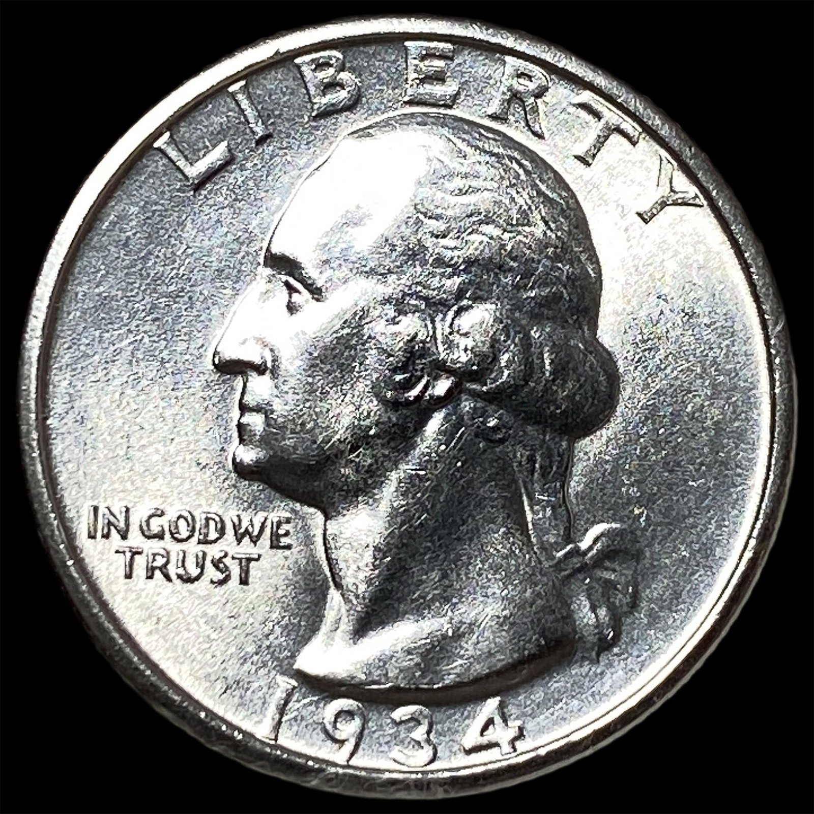1934 Silver Washington Quarter UNCIRCULATED: 1934 Silver Washington Quarter UNCIRCULATED