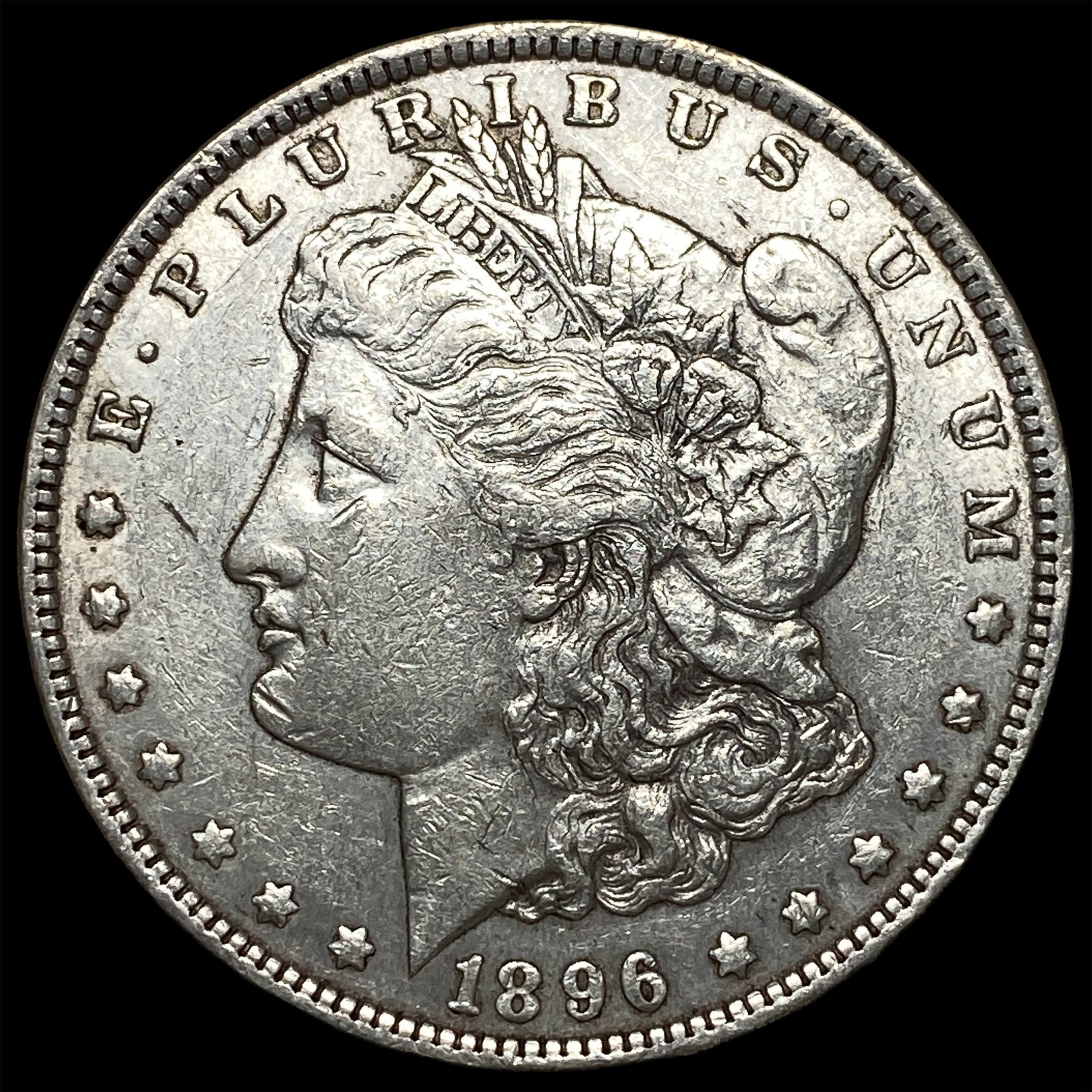 1896 Morgan Silver Dollar CLOSELY UNCIRCULATED: 1896 Morgan Silver Dollar CLOSELY UNCIRCULATED