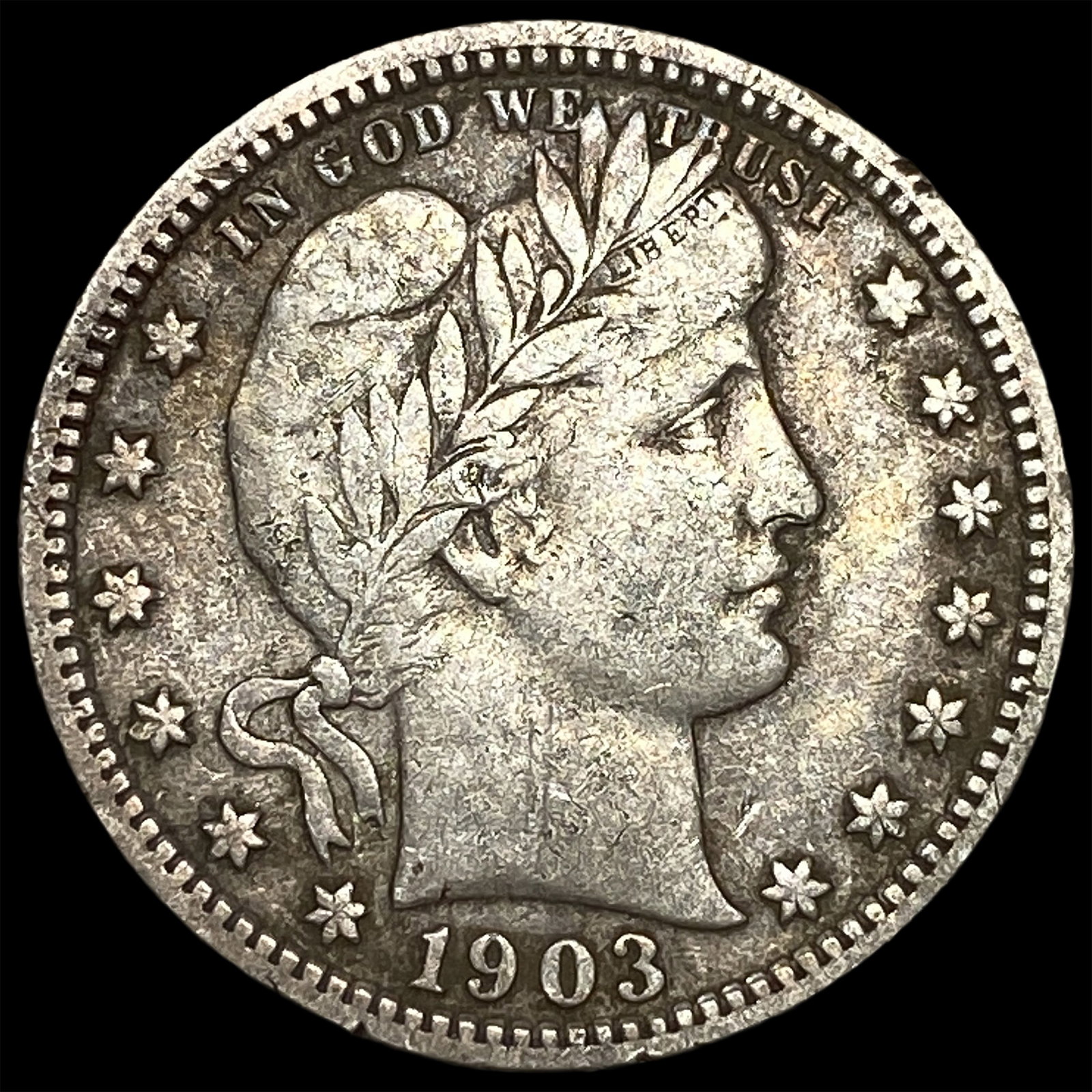 1903 Barber Quarter NEARLY UNCIRCULATED: 1903 Barber Quarter NEARLY UNCIRCULATED