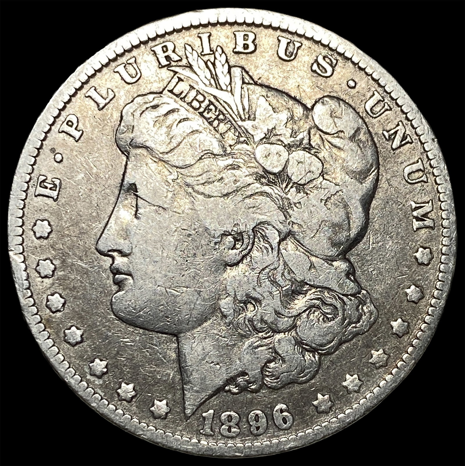 1896-O Silver Morgan Dollar ABOUT UNCIRCULATED: 1896-O Silver Morgan Dollar ABOUT UNCIRCULATED