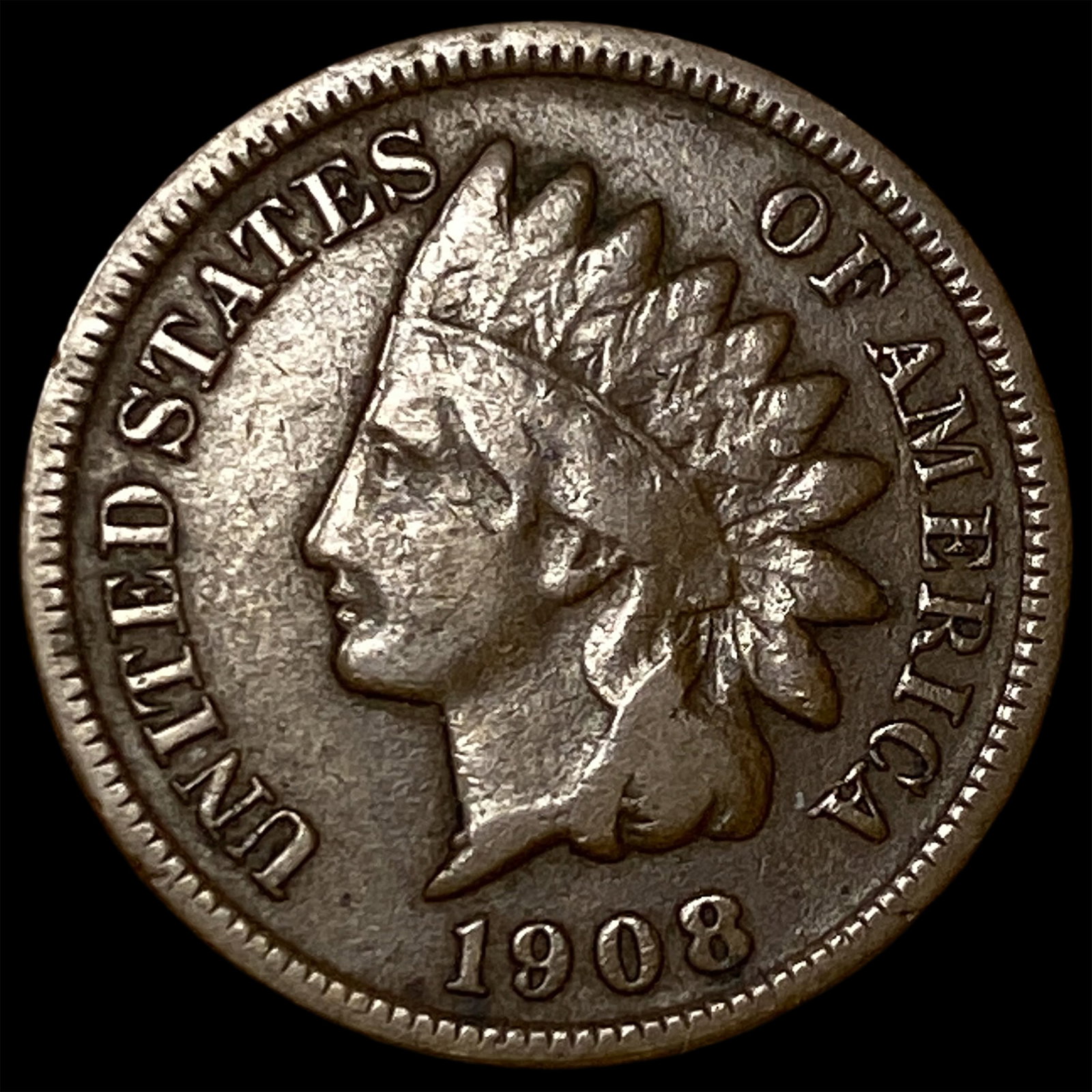 1908-S Indian Head Cent LIGHTLY CIRCULATED: 1908-S Indian Head Cent LIGHTLY CIRCULATED