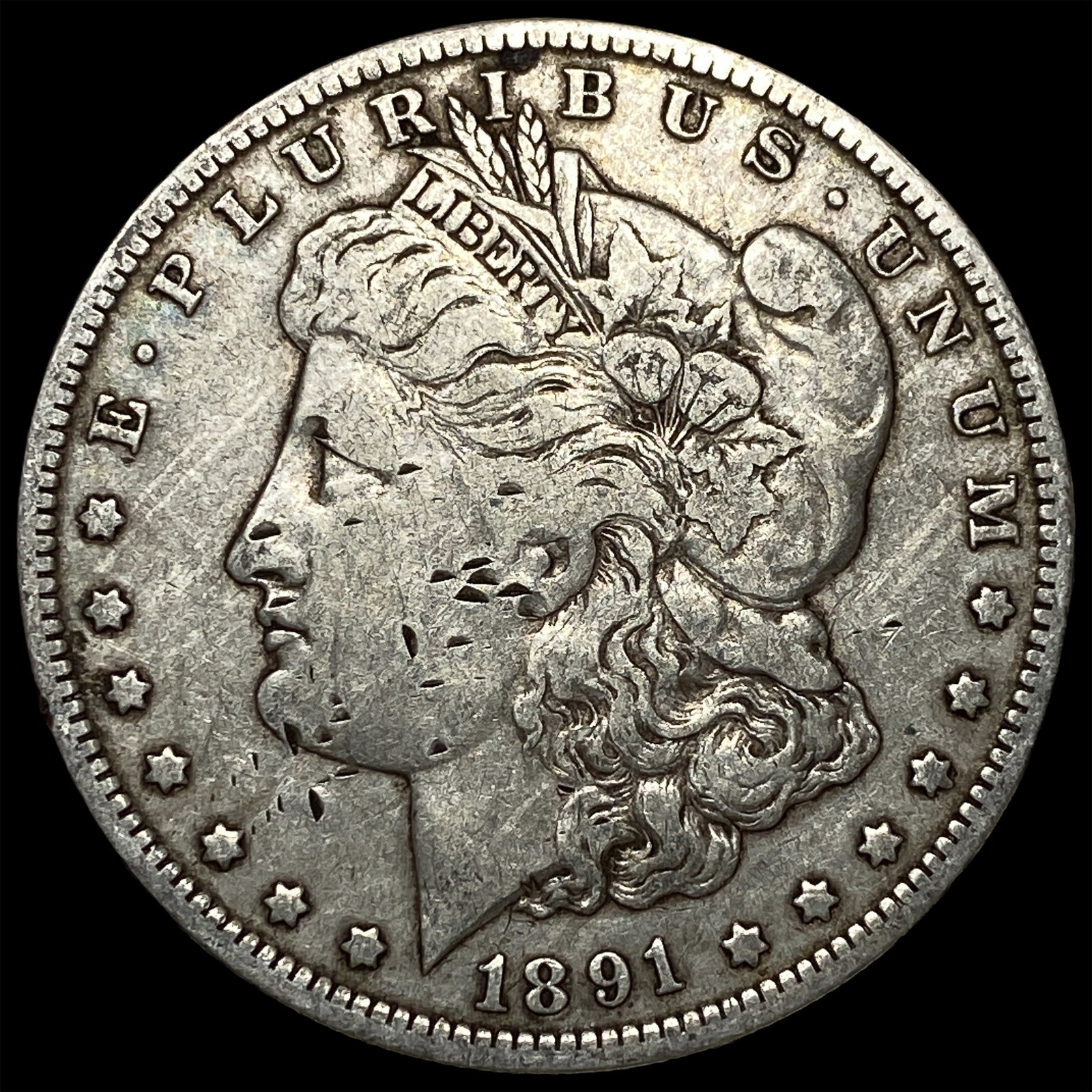 1891-O Silver Morgan Dollar LIGHTLY CIRCULATED: 1891-O Silver Morgan Dollar LIGHTLY CIRCULATED