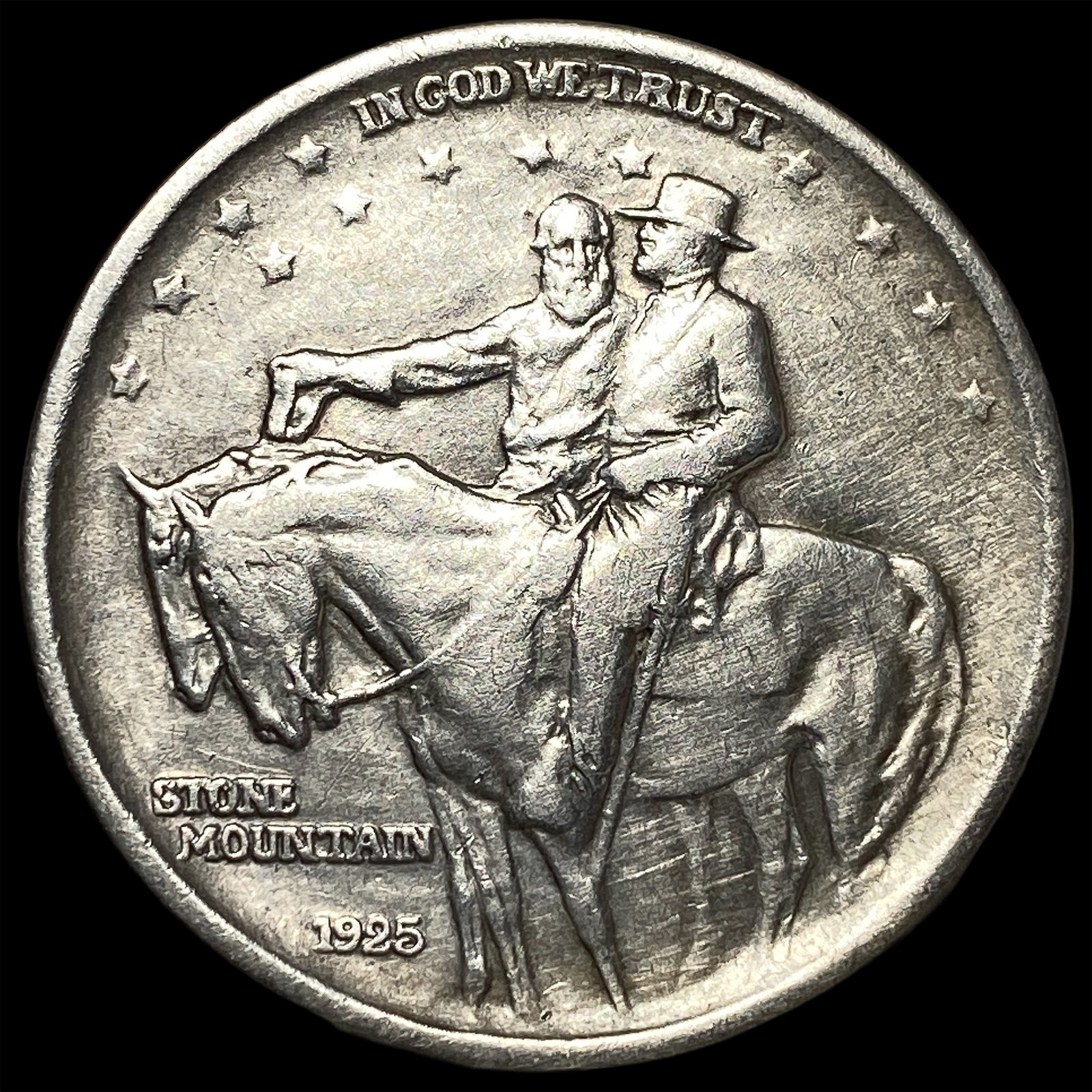 1925 Stone Mountain Silver Half Dollar NEARLY UNCIRCULATED: 1925 Stone Mountain Silver Half Dollar NEARLY UNCIRCULATED