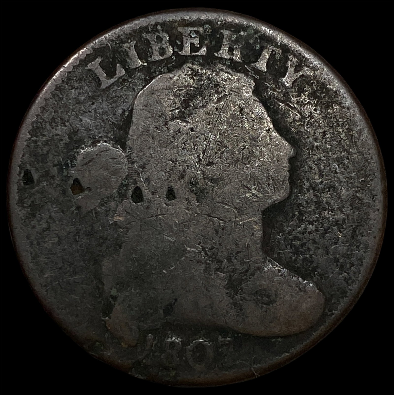 1801 Draped Bust Large Cent NICELY CIRCULATED: 1801 Draped Bust Large Cent NICELY CIRCULATED
