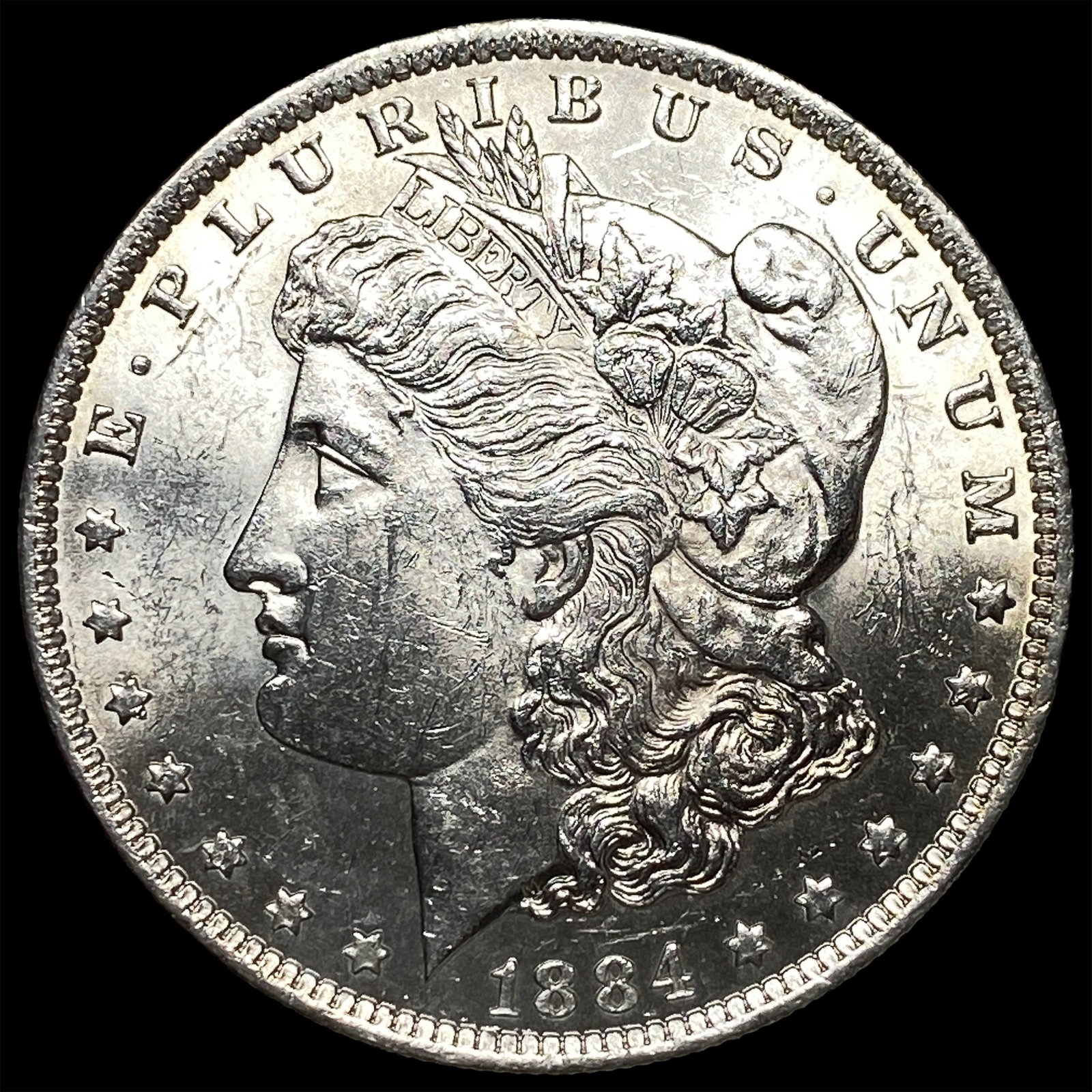 1884-O Silver Morgan Dollar GEM BU: 1884-O Silver Morgan Dollar GEM BU