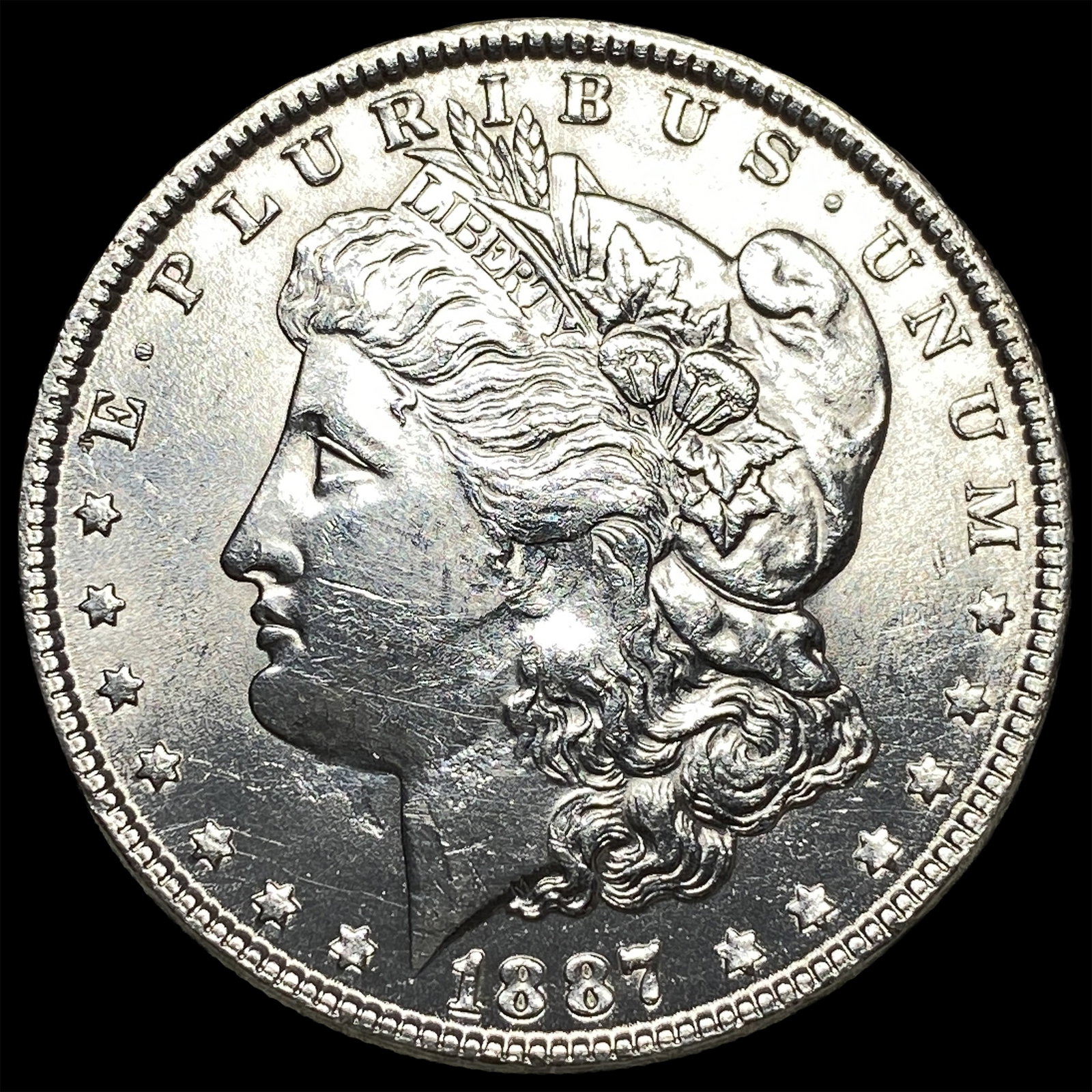 1887 Morgan Silver Dollar CHOICE BU: 1887 Morgan Silver Dollar CHOICE BU